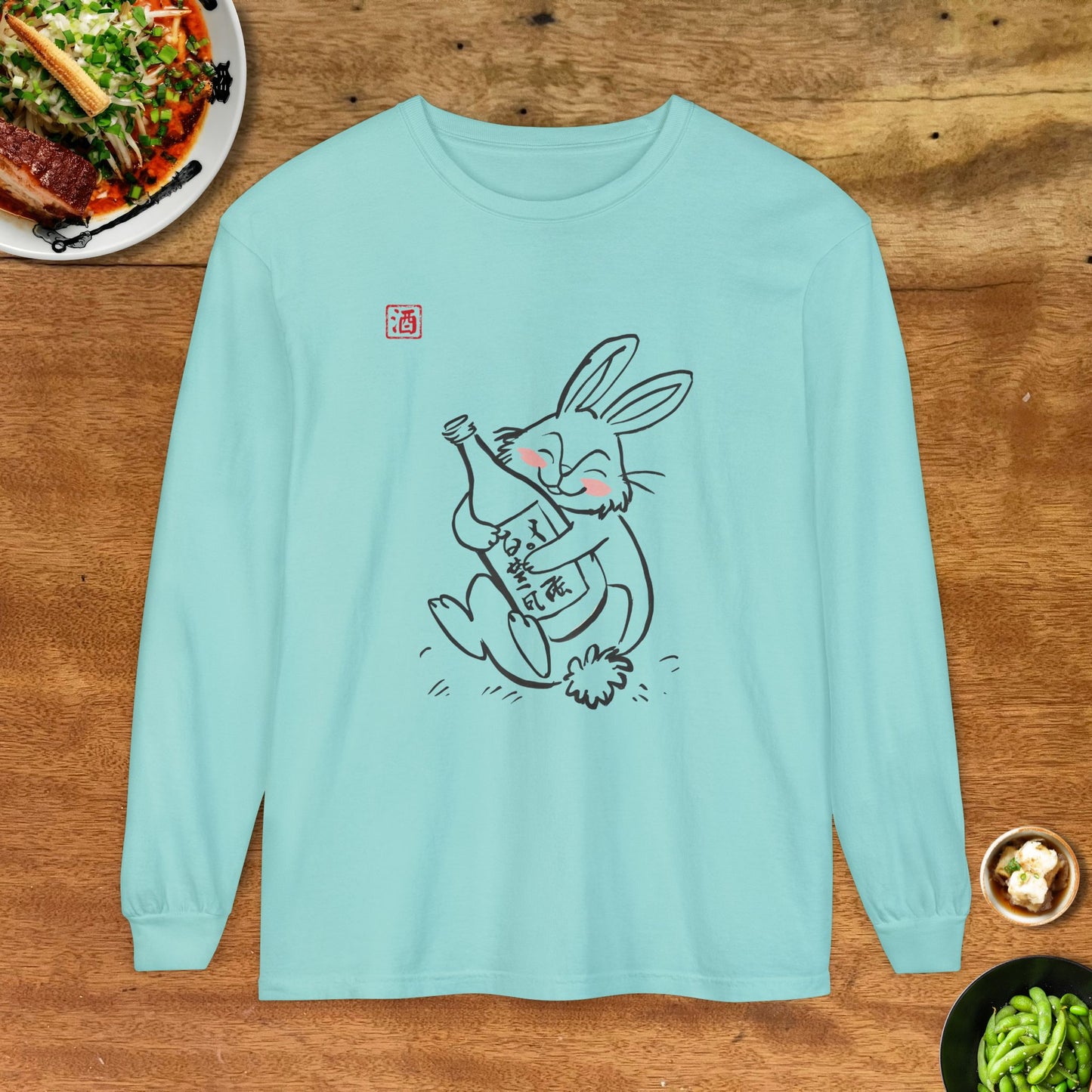 Sake Rabbit Soft Long Sleeve T-Shirt