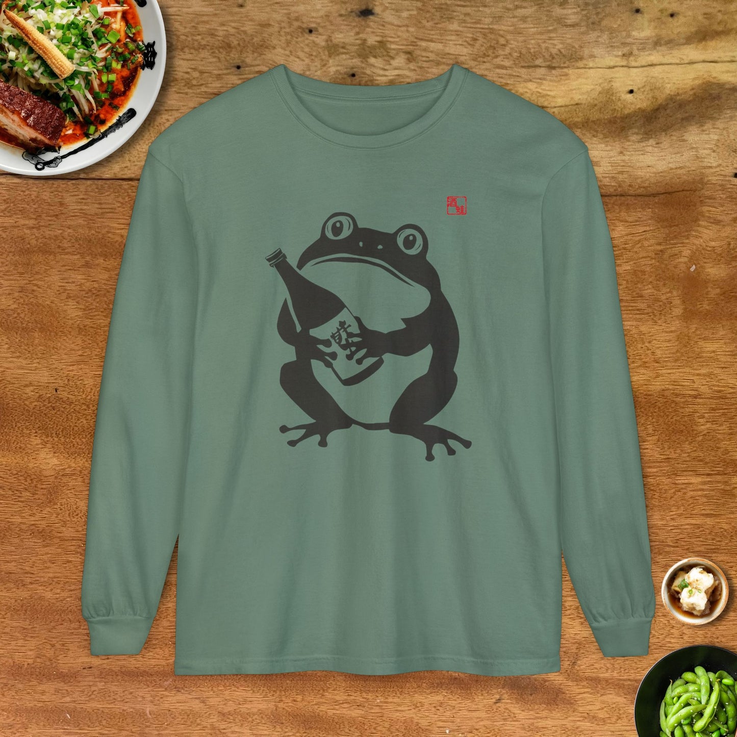 Sake Frog Soft Long Sleeve T-Shirt