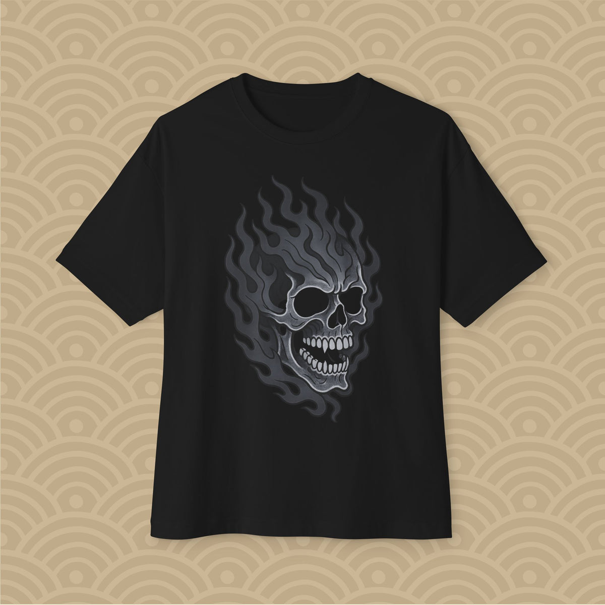 Fire Skull Boxy Tee
