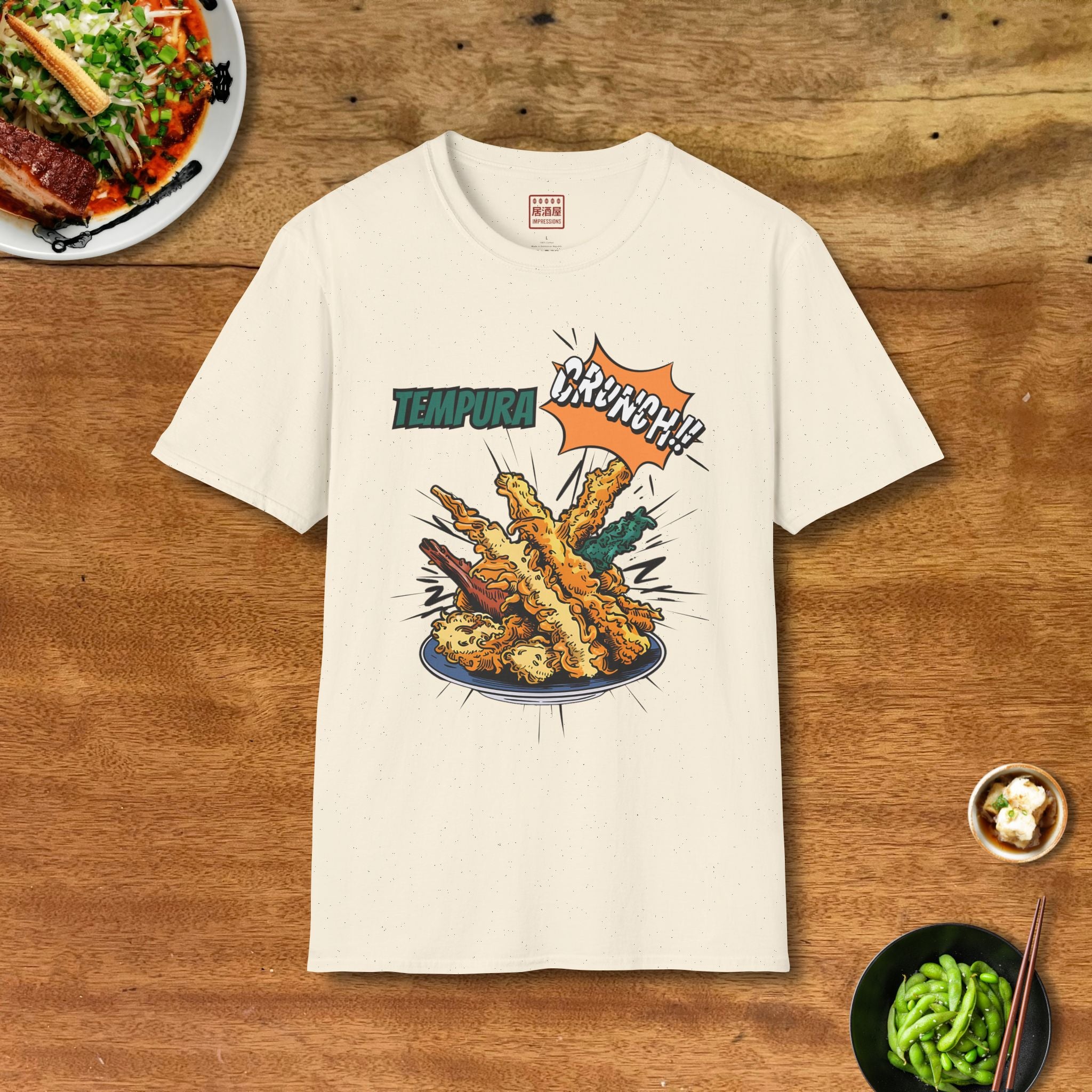 Tempura Crunch T-Shirt Front Cream