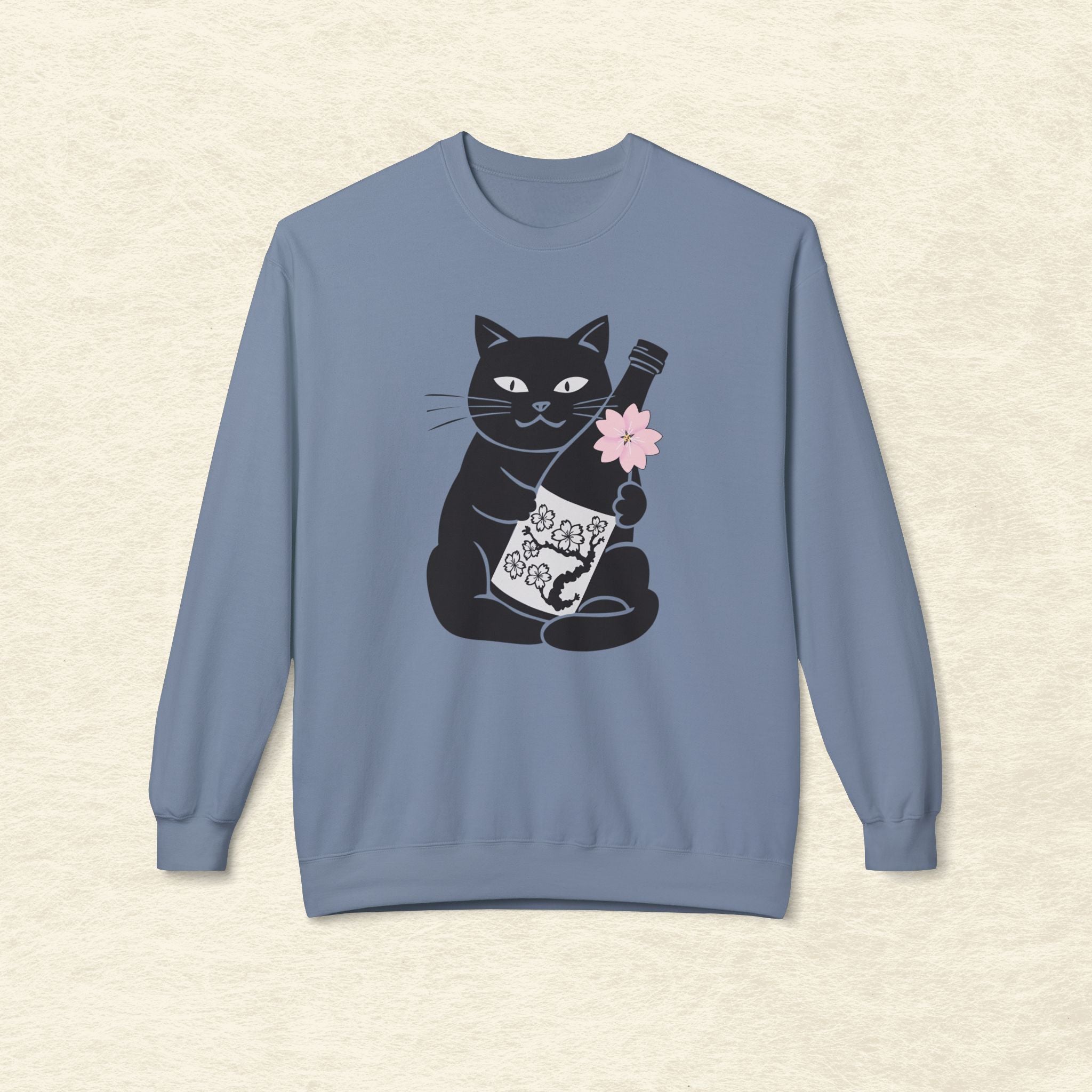Sakura Sake Cat Sweatshirt