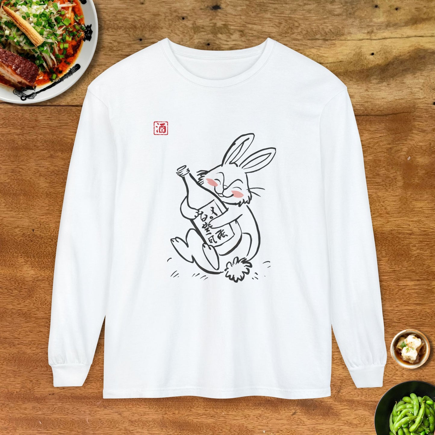 Sake Rabbit Soft Long Sleeve T-Shirt