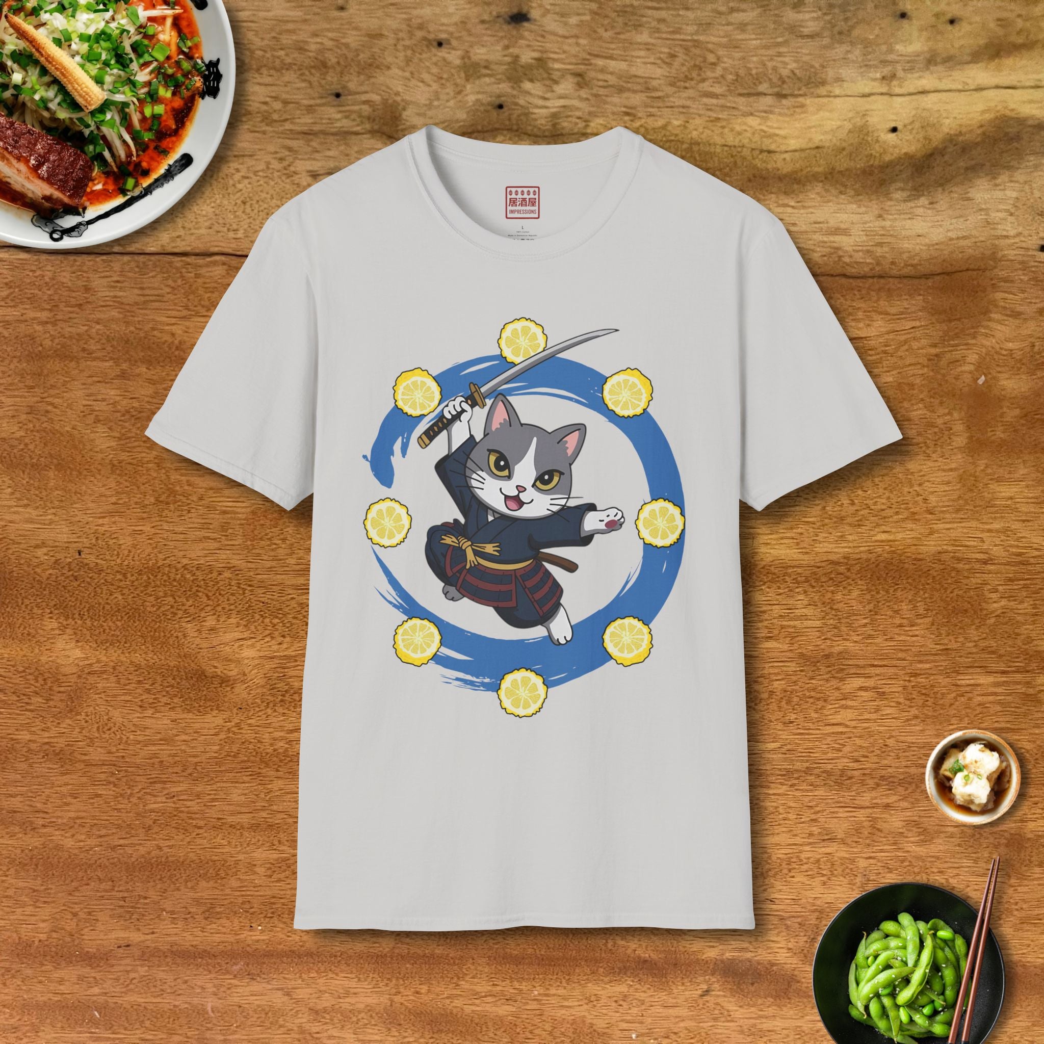 Yuzu Samurai Cat T-Shirt