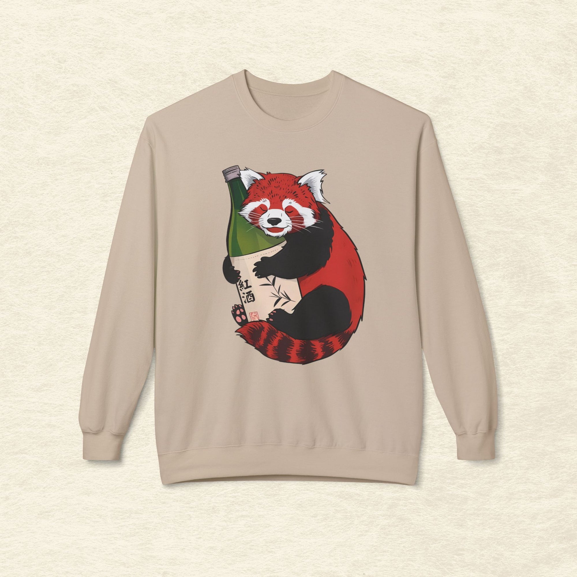 Sake Loving Red Panda Sweatshirt