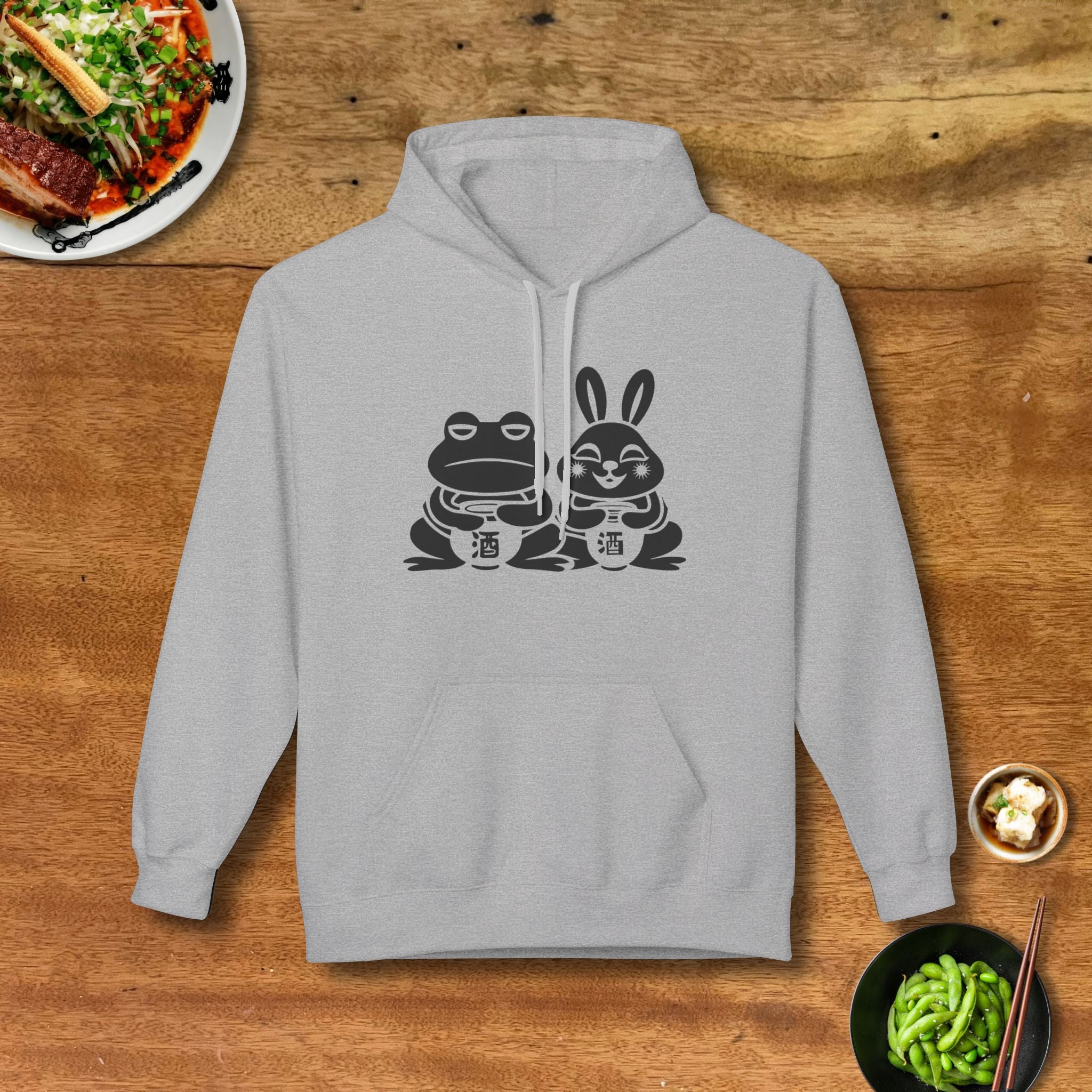 Sake Frog & Rabbit Hoodie