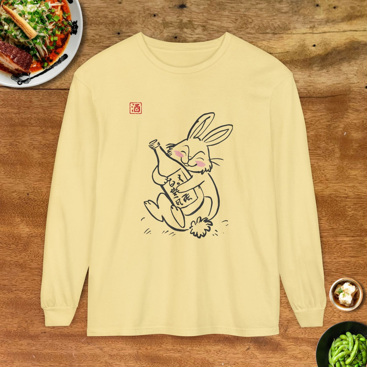 Sake Rabbit Soft Long Sleeve T-Shirt