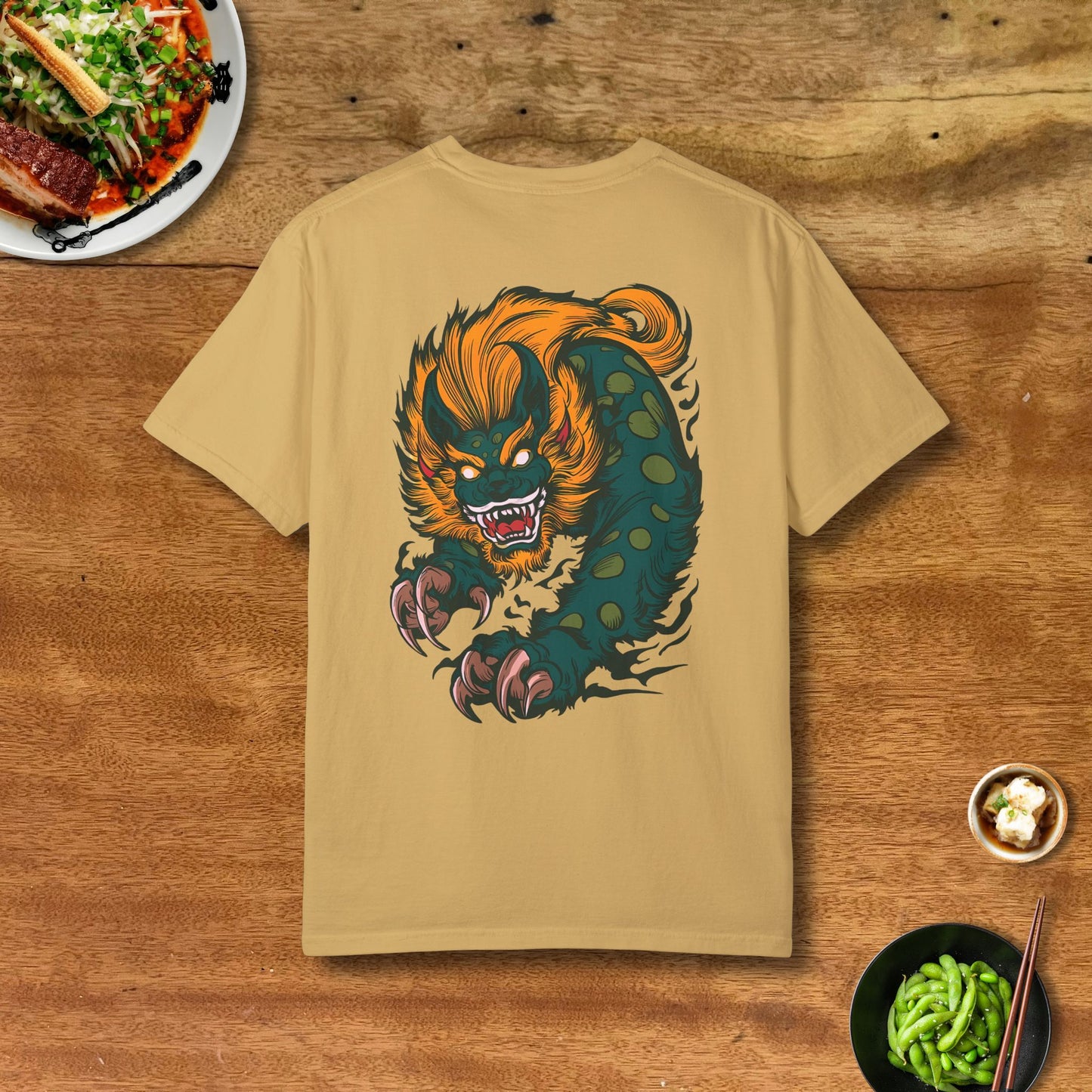 Premium Foo Dog Hiyaoroshi Sake T-Shirt