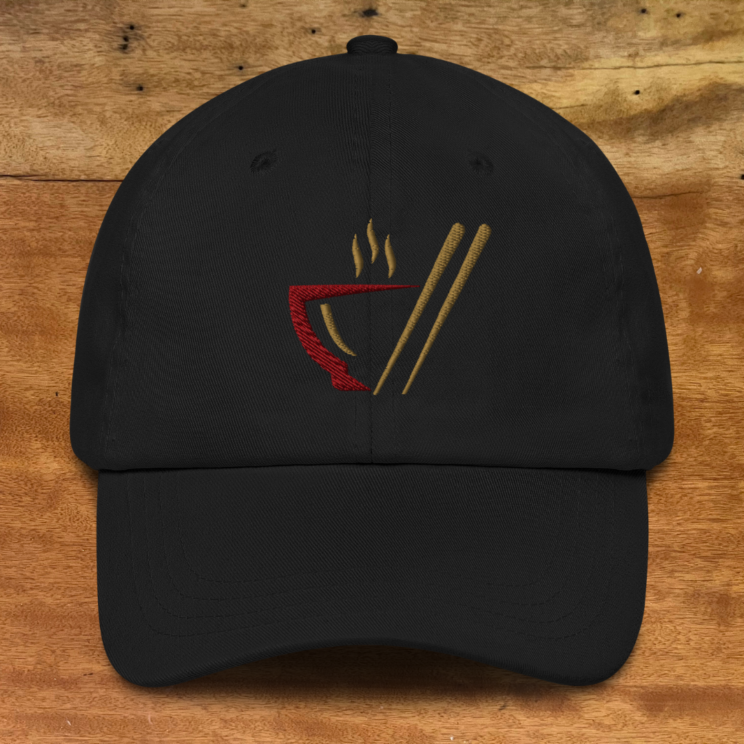 Ramen Dad Hat Front Black