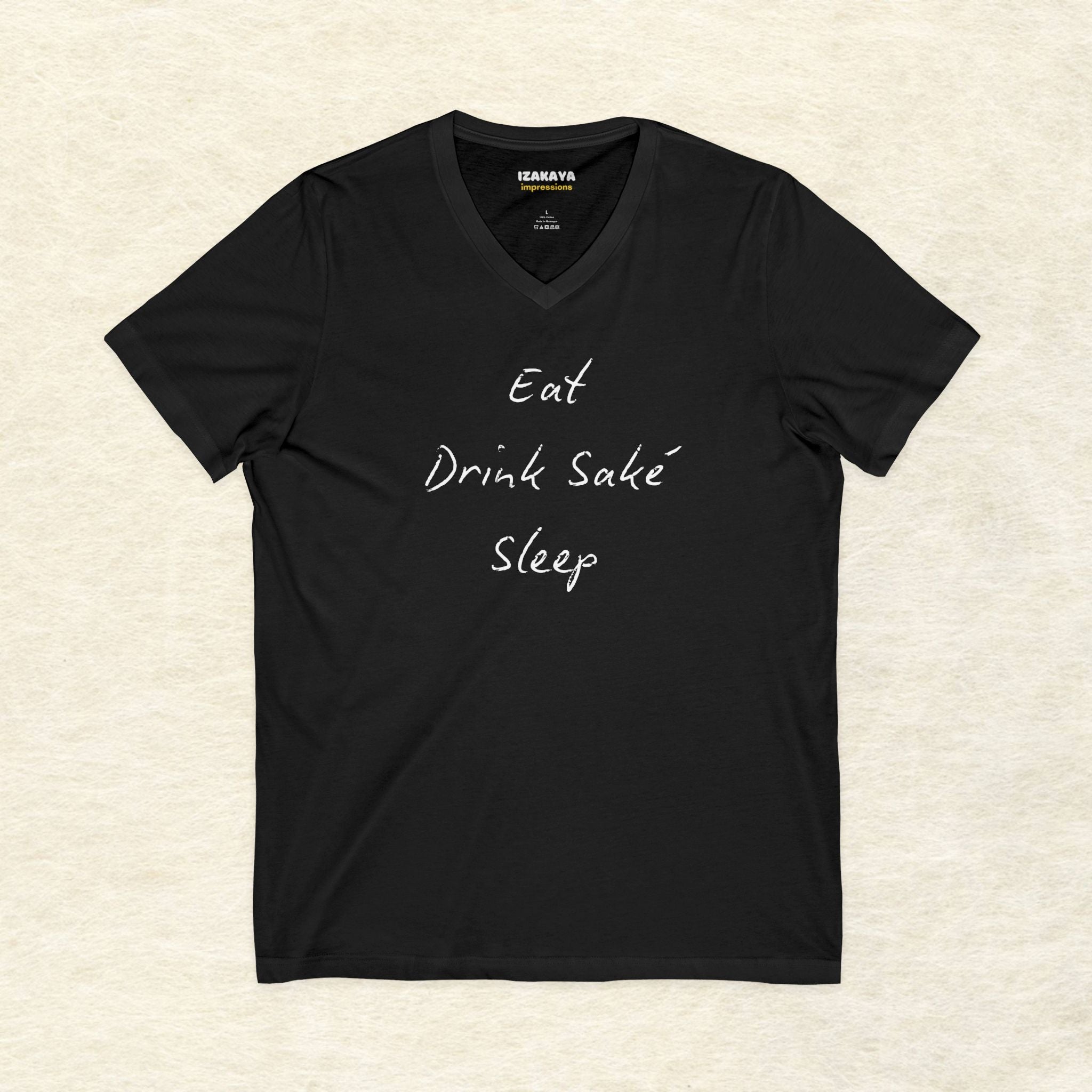 Eat, Drink Sake, Sleep V-Neck T-Shirt