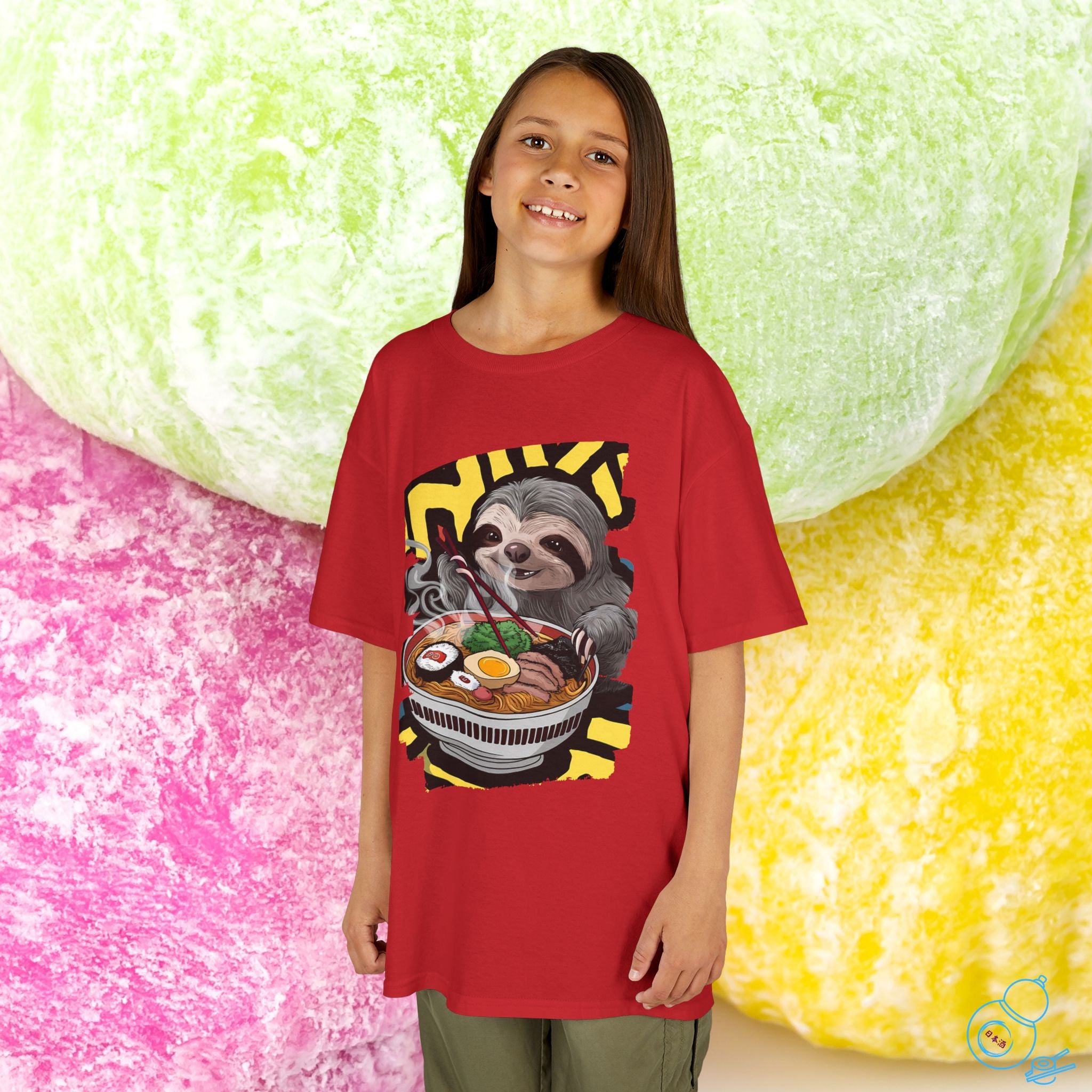 Ramen Sloth Kids T-Shirt