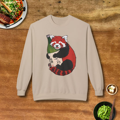 Sake Loving Red Panda Sweatshirt