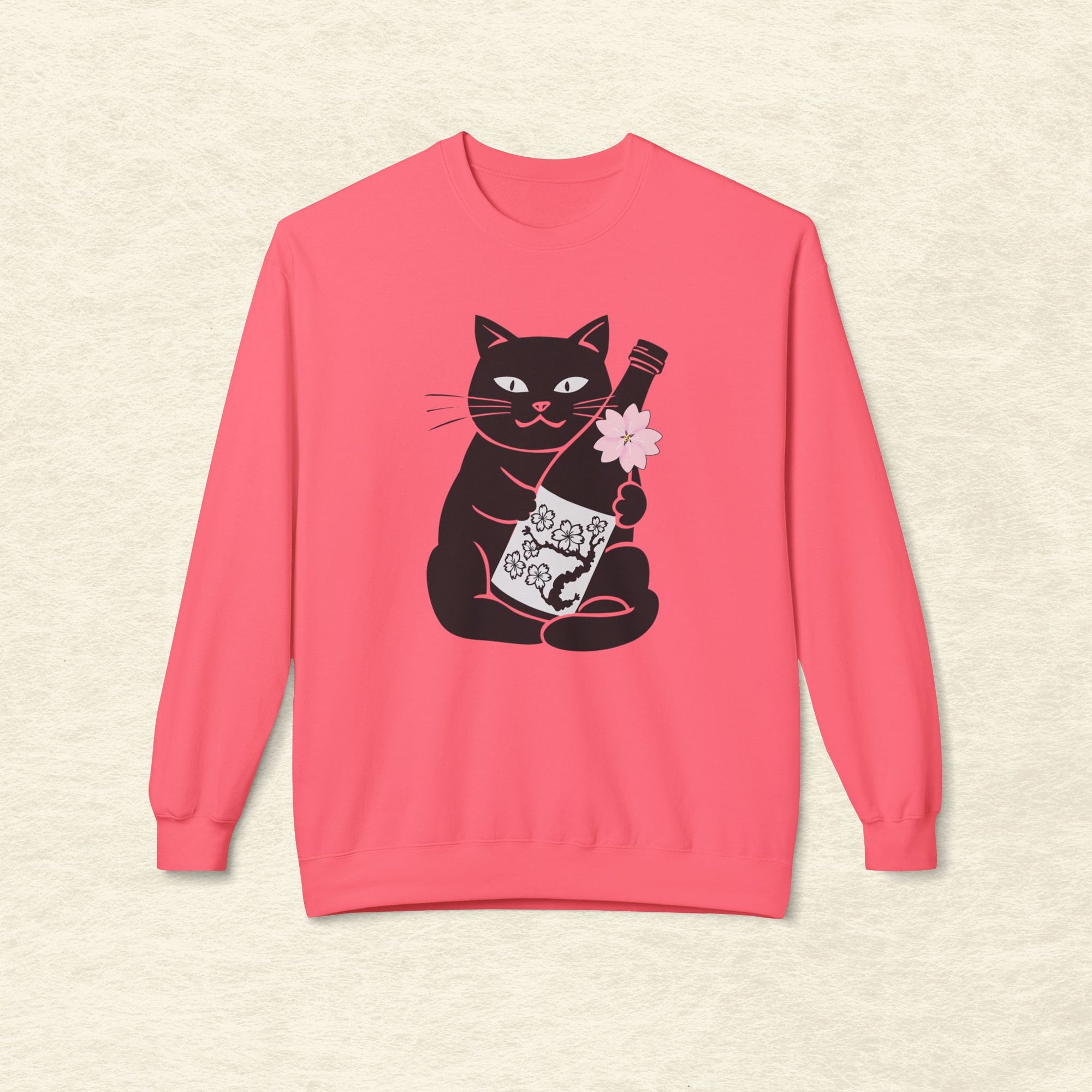 Sakura Sake Cat Sweatshirt