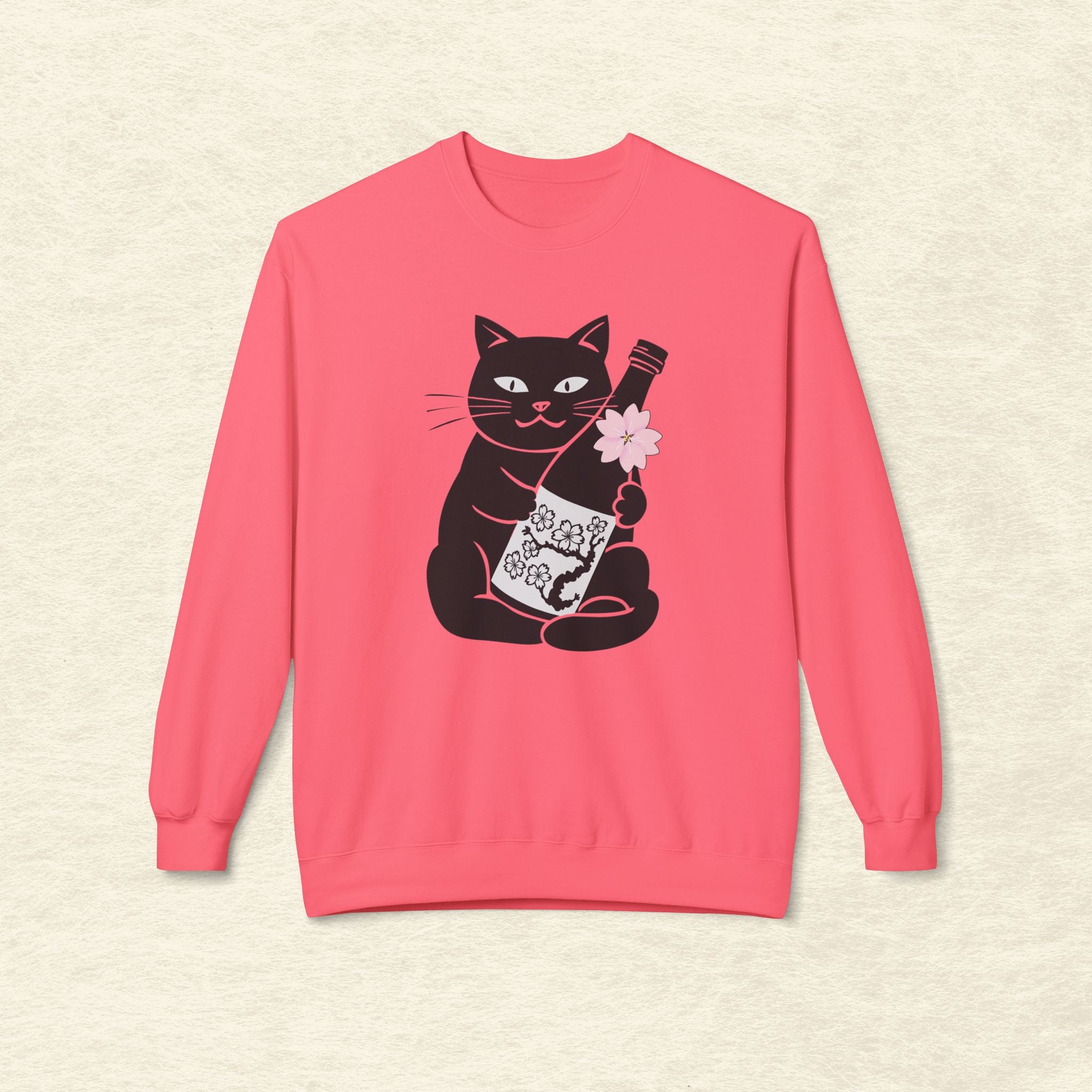 Sakura Sake Cat Sweatshirt