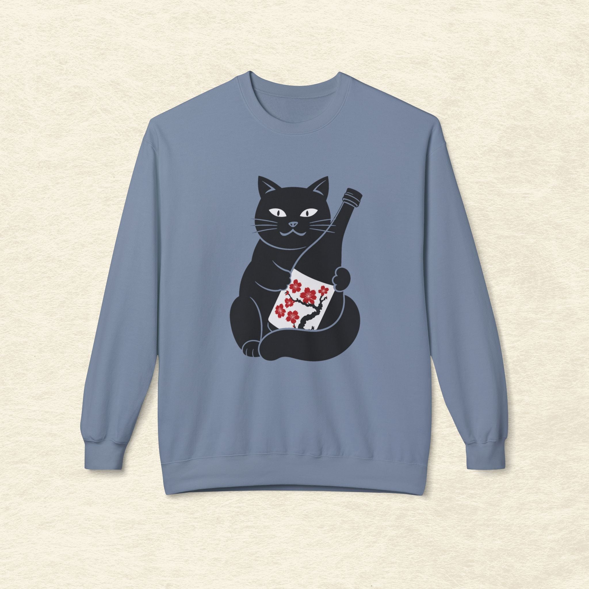 Sakura Sake Cat Sweatshirt