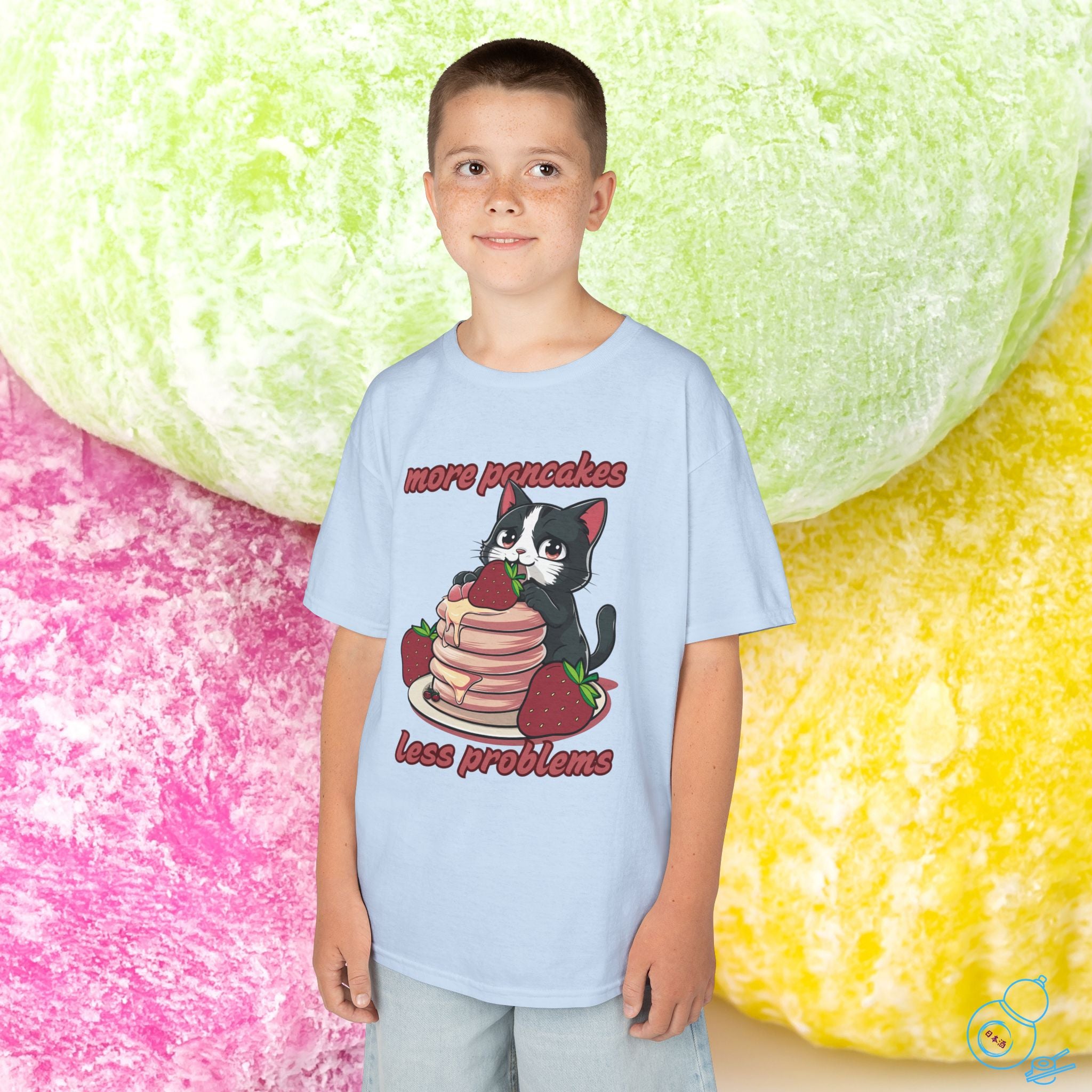 Pancakes Cat Kids T-Shirt