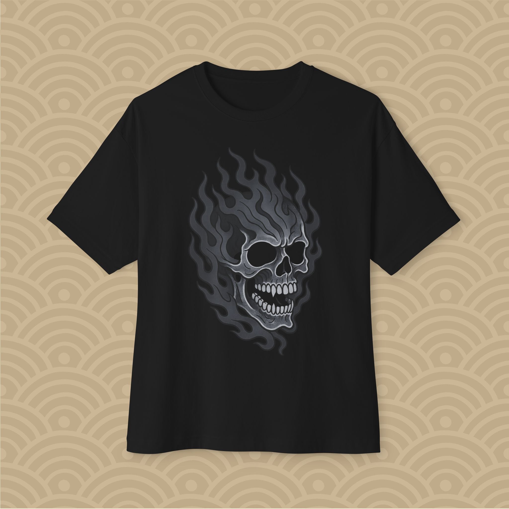 Fire Skull Boxy Tee