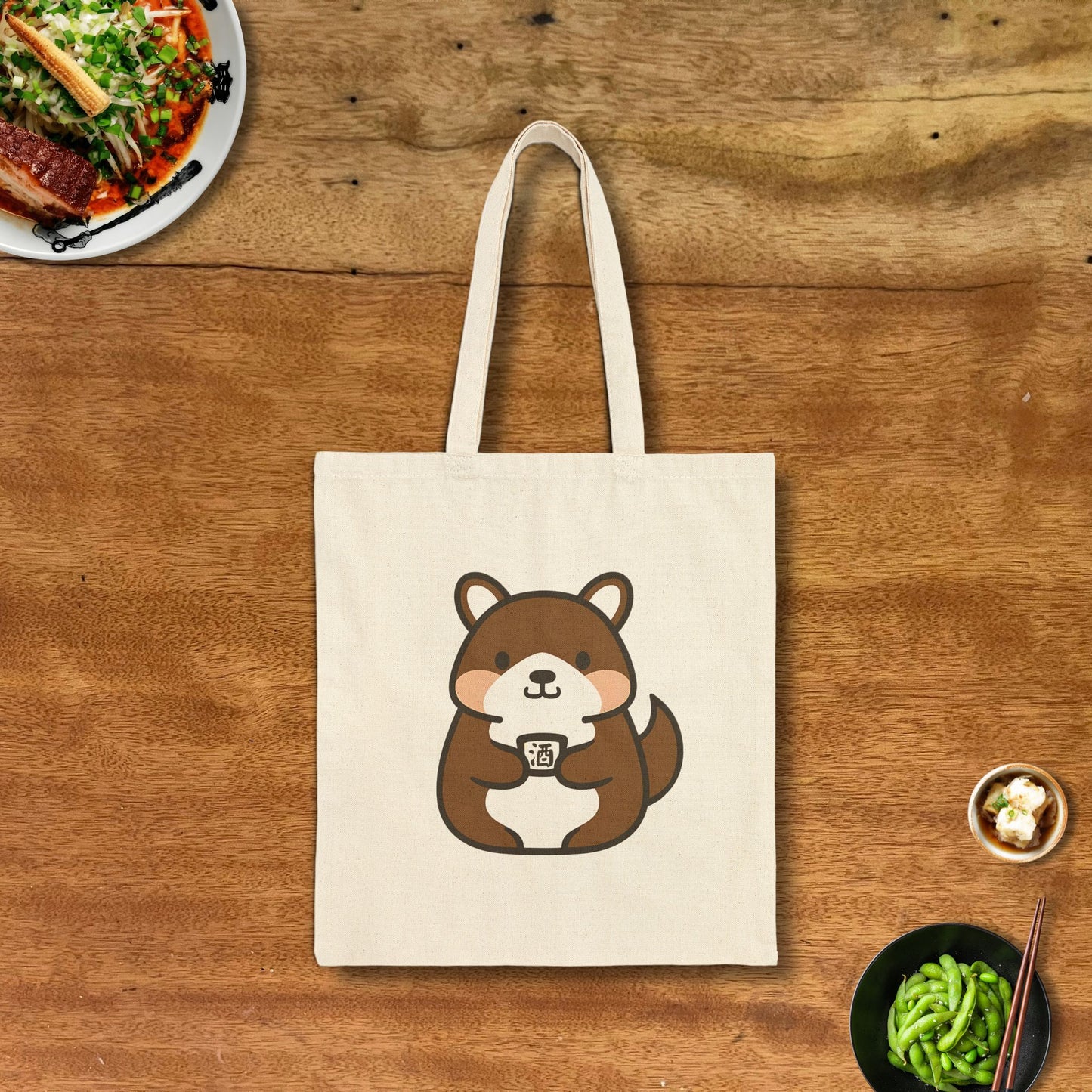 Tanuki Sake Tote Bag