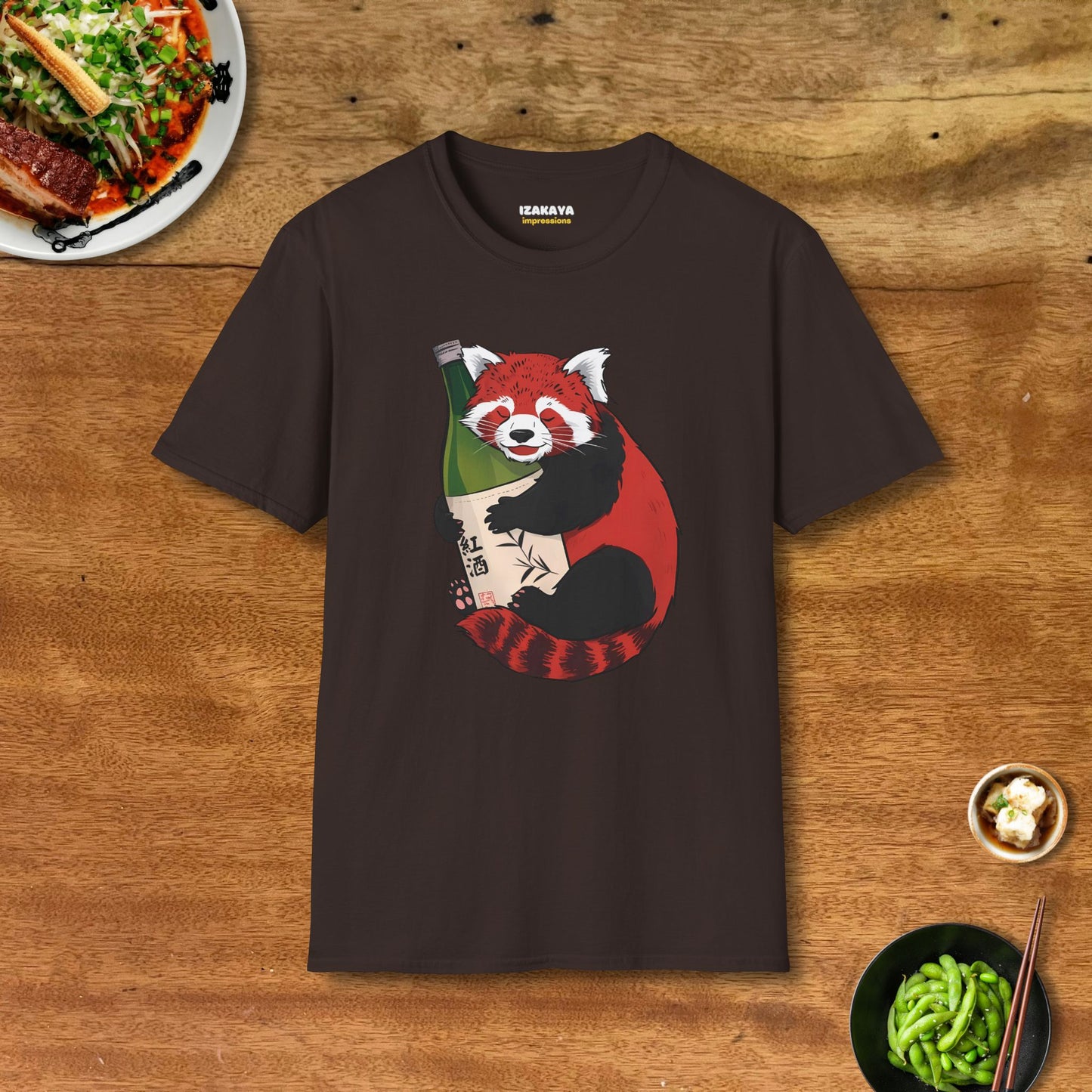 Sake Loving Red Panda T-Shirt