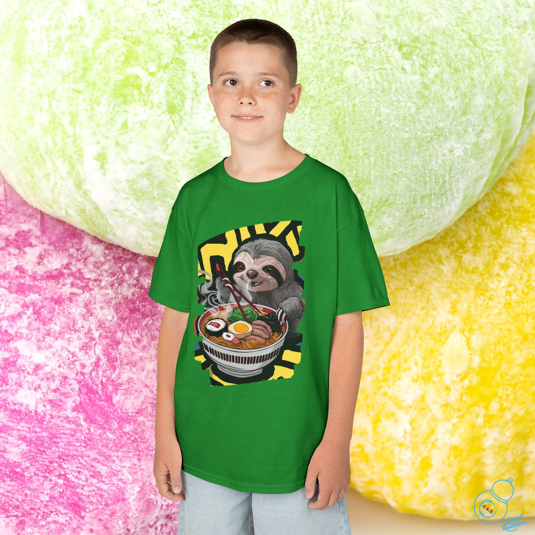 Ramen Sloth Kids T-Shirt
