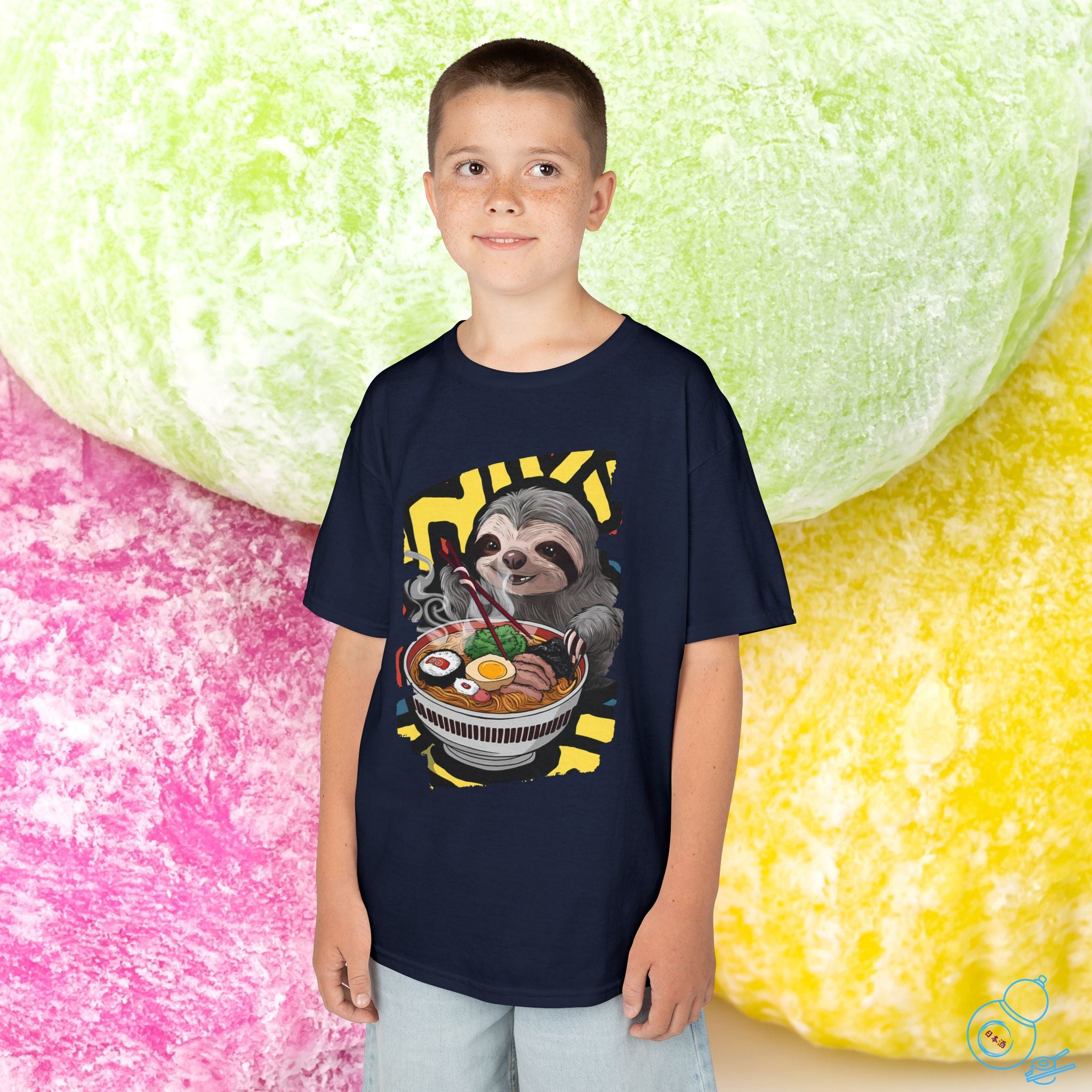 Ramen Sloth Kids T-Shirt