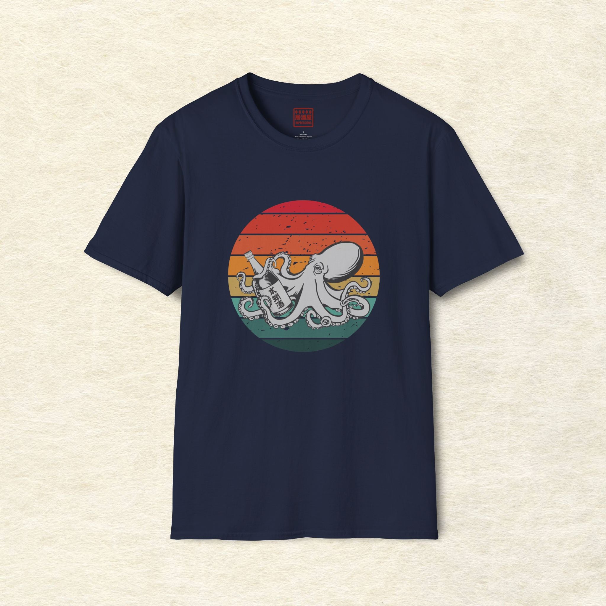 Sake Octopus Sunset T-Shirt