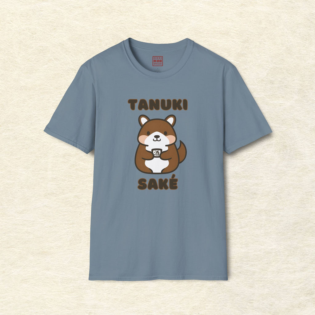 Tanuki Loves Sake T-Shirt