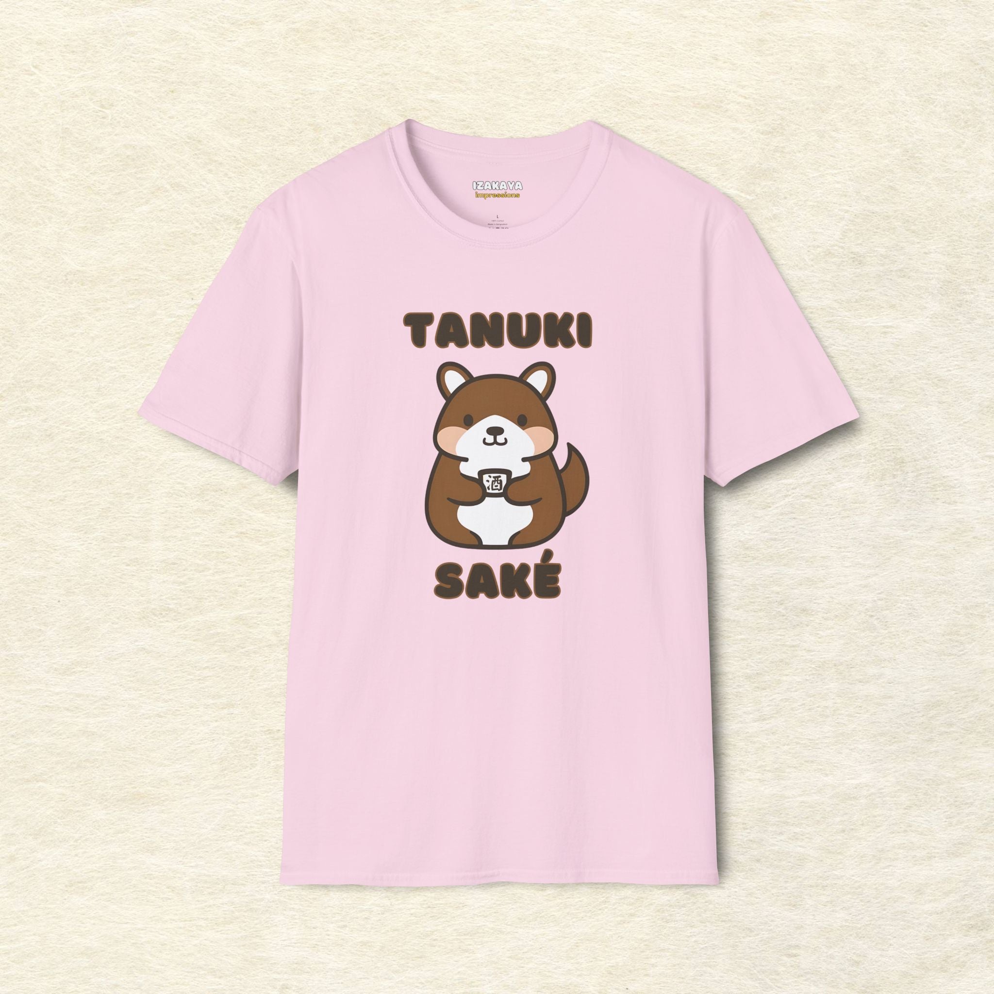 Tanuki Loves Sake T-Shirt