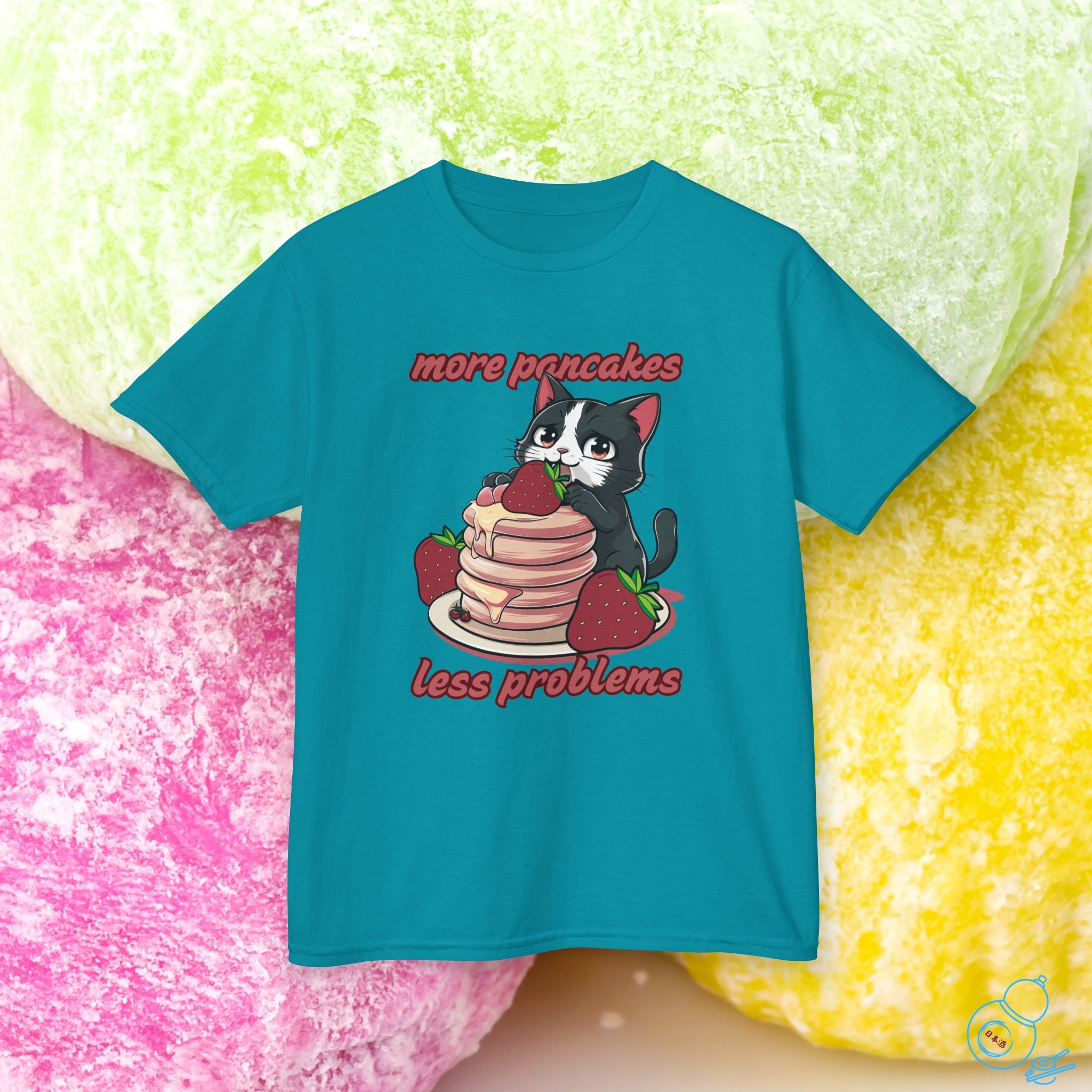 Pancakes Cat Kids T-Shirt
