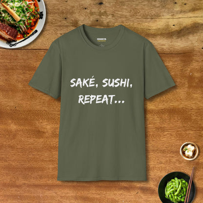 Saké, Sushi, Repeat T-Shirt