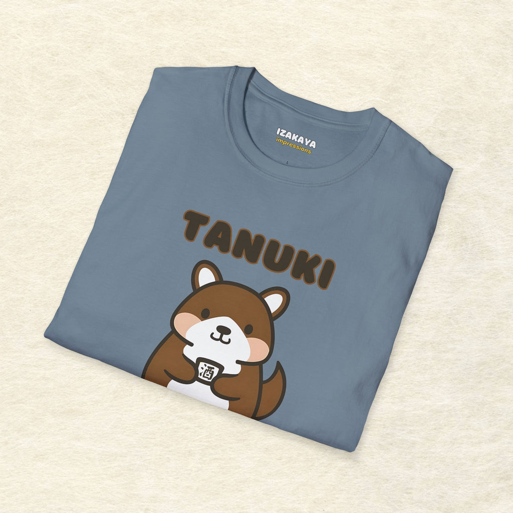 Tanuki Loves Sake T-Shirt