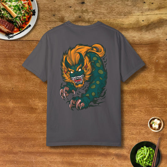 Premium Foo Dog Hiyaoroshi Sake T-Shirt