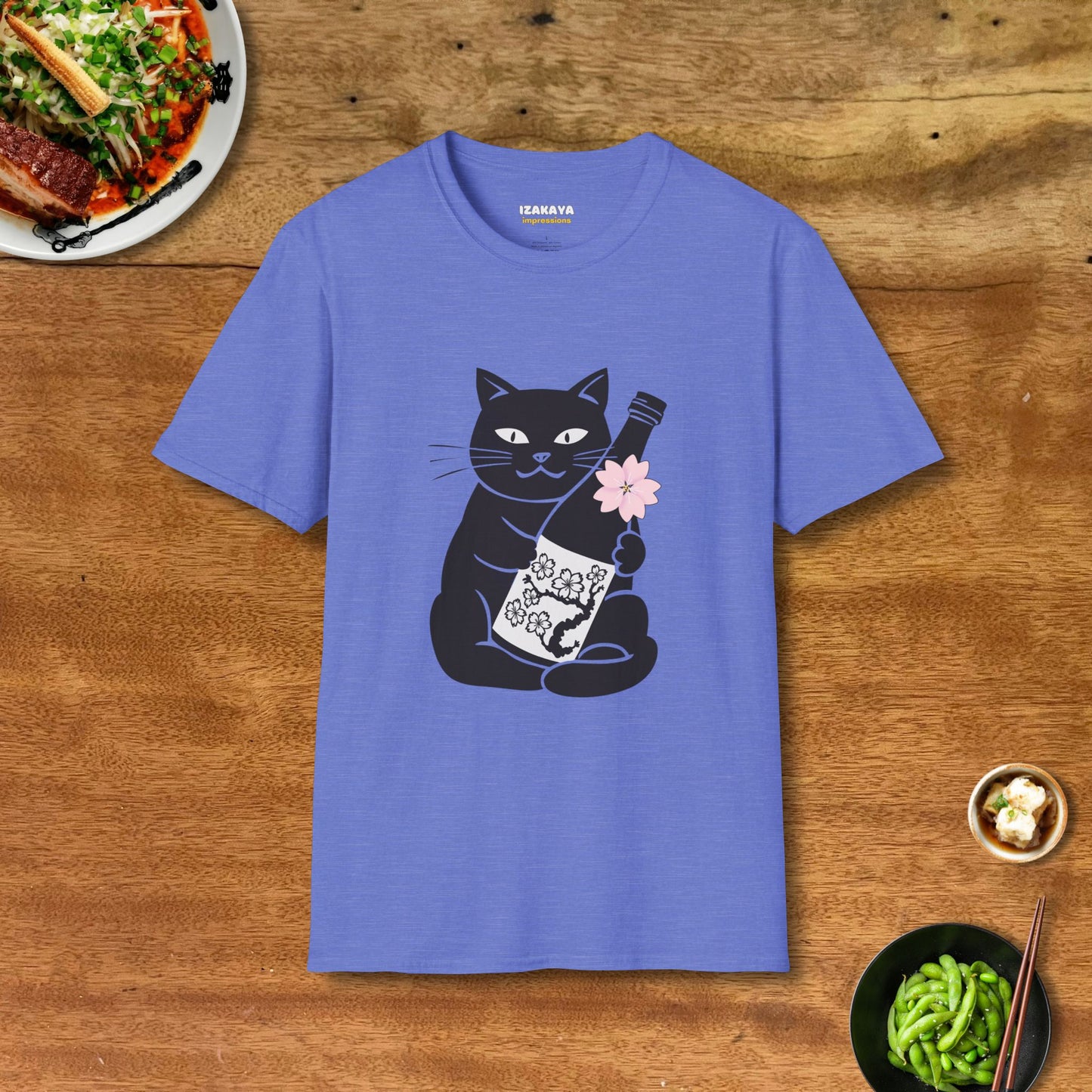 Sakura Sake Cat T-Shirt