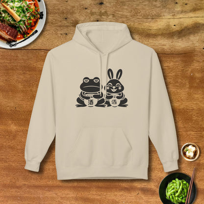 Sake Frog & Rabbit Hoodie