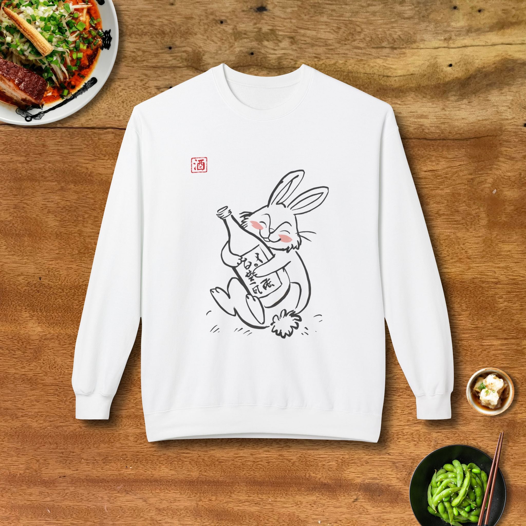 Happy Rabbit Sake Sweatshirt