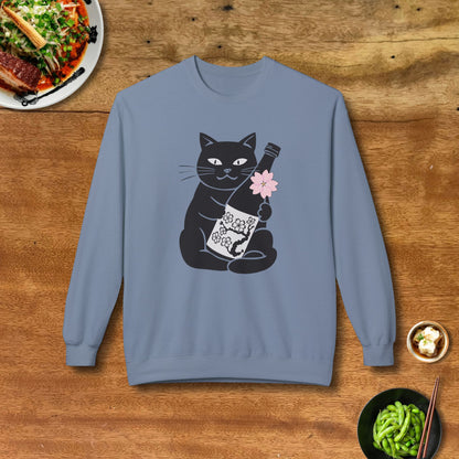 Sakura Sake Cat Sweatshirt