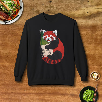 Sake Loving Red Panda Sweatshirt