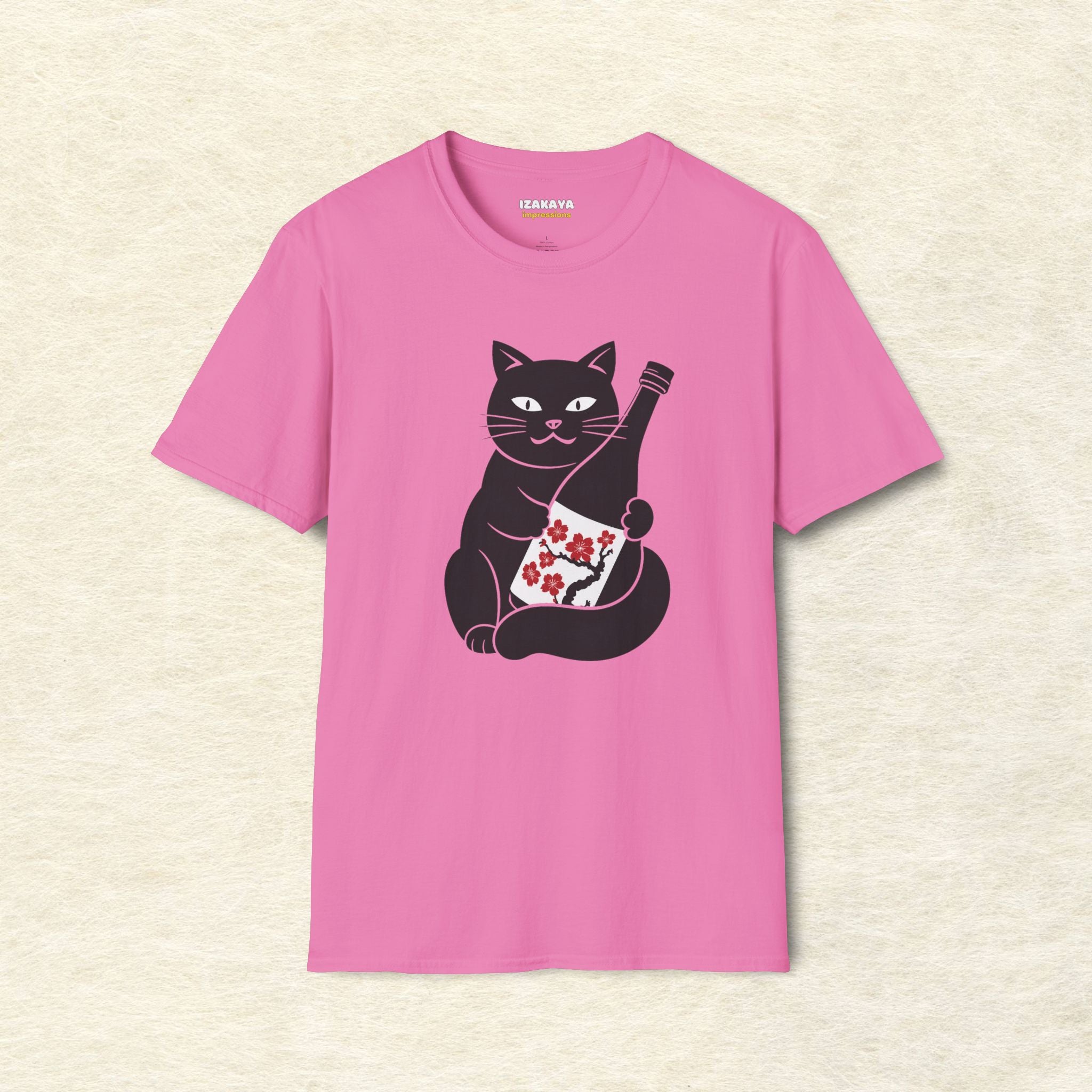 Sakura Sake Cat T-Shirt
