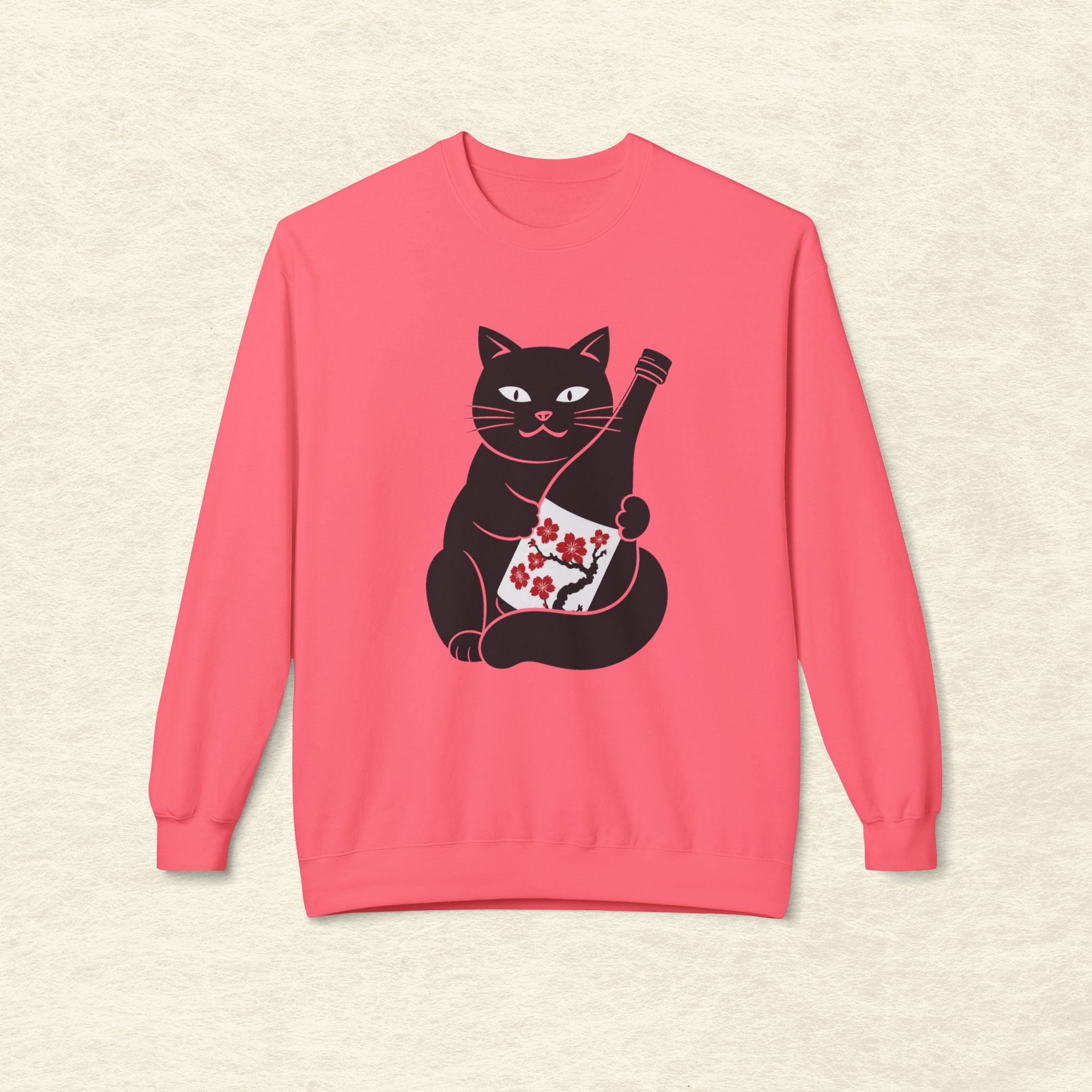 Sakura Sake Cat Sweatshirt