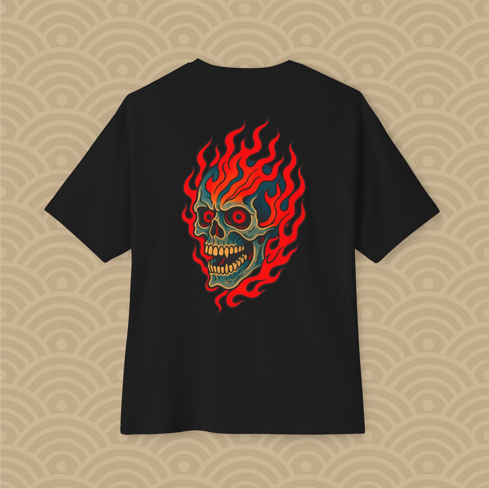Fire Skull Boxy Tee