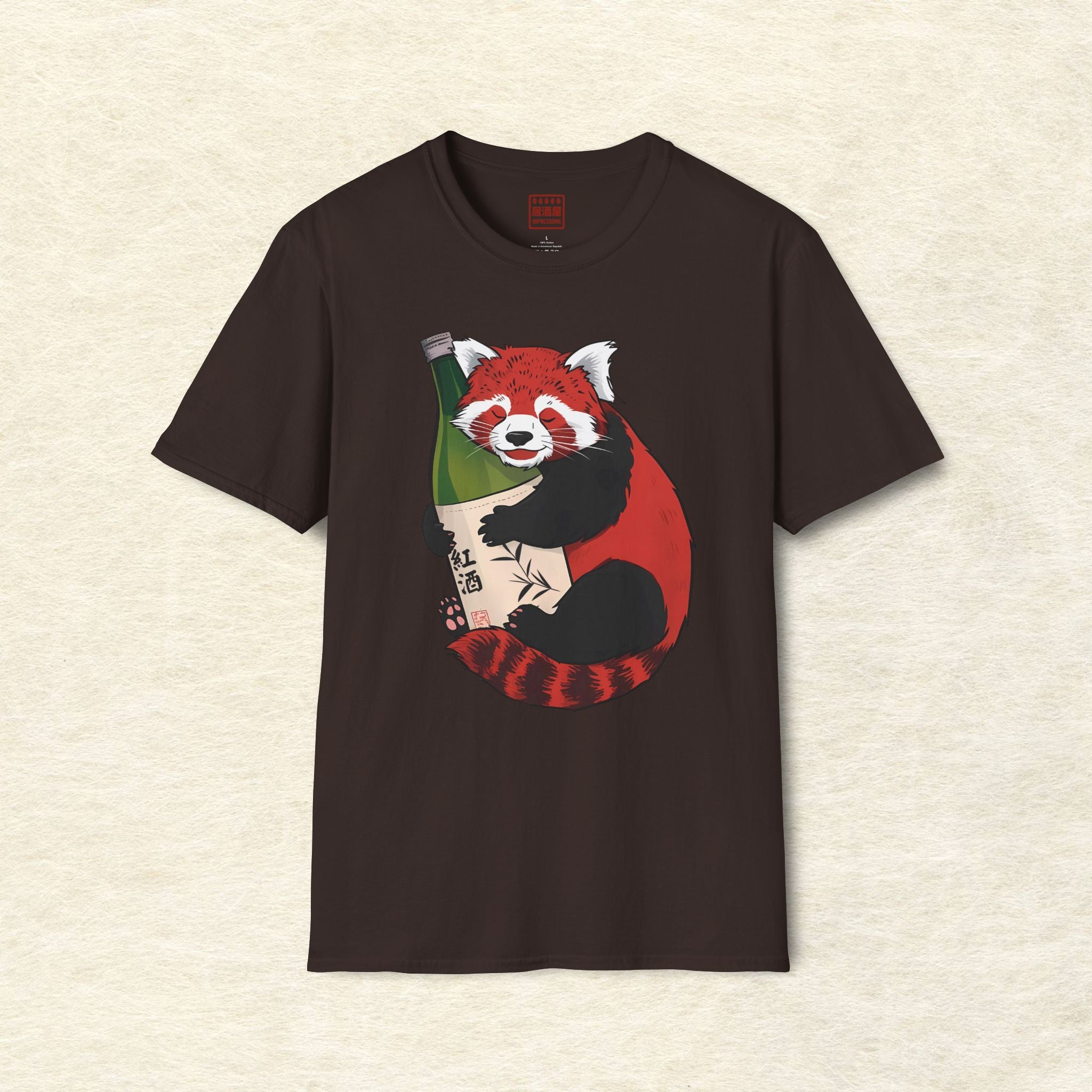 Sake Loving Red Panda T-Shirt