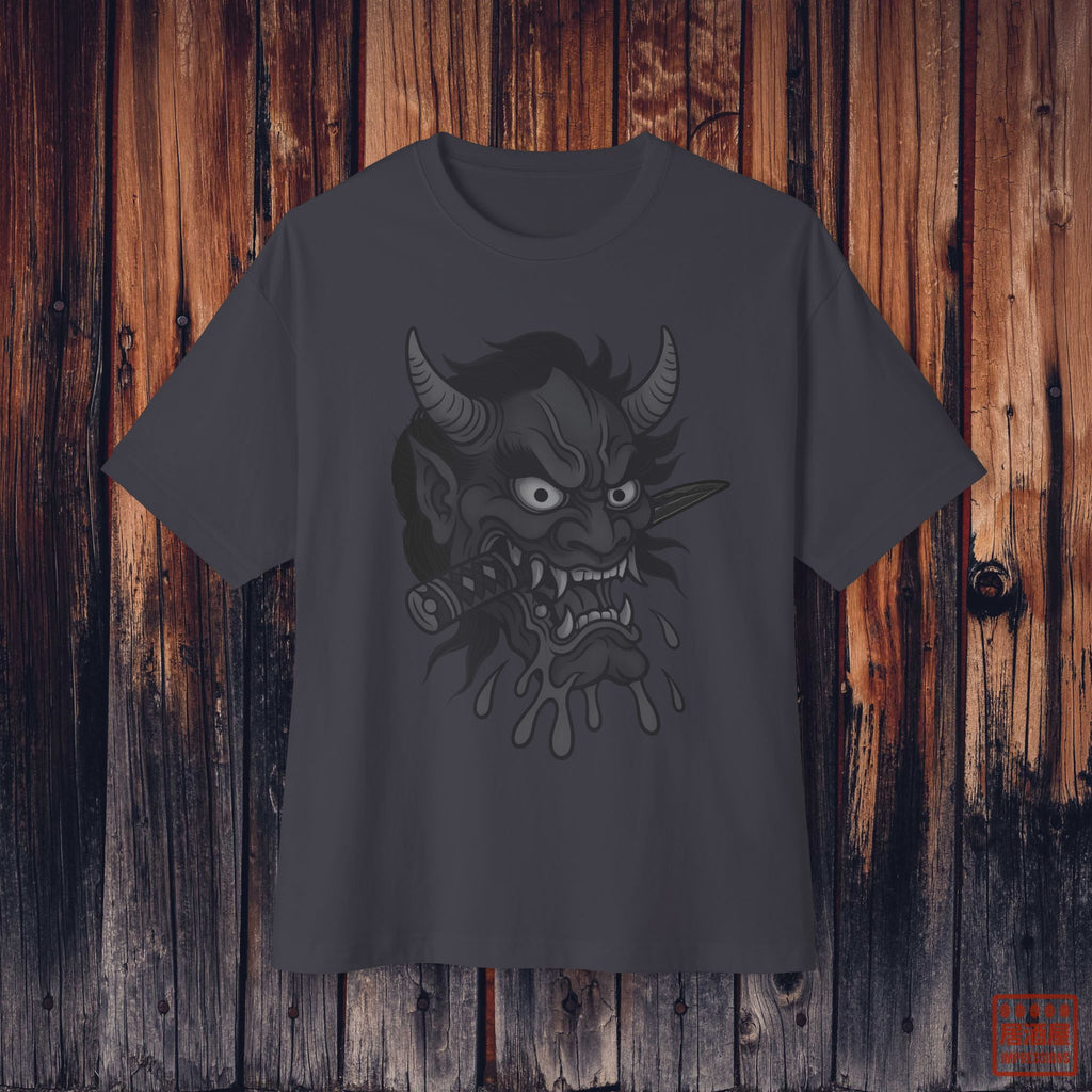 Oni Boxy Tee: Front + Back Print