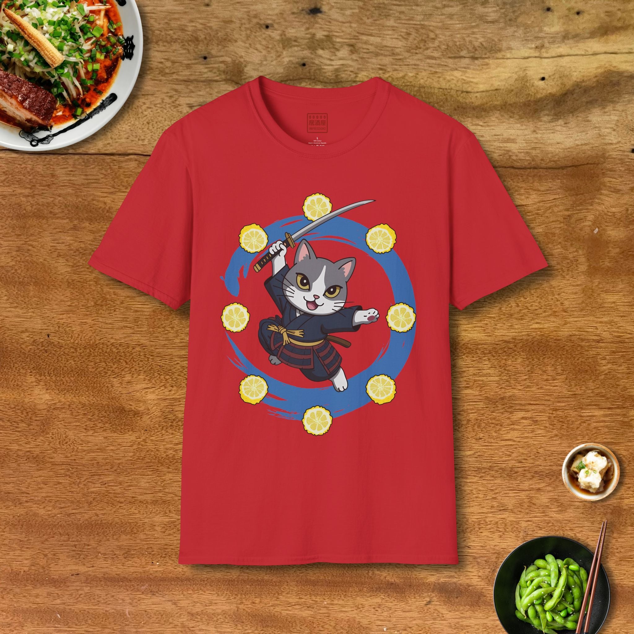 Yuzu Samurai Cat T-Shirt