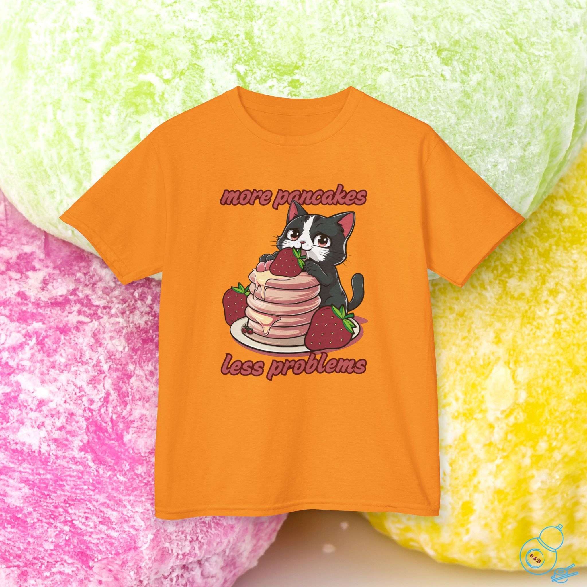 Pancakes Cat Kids T-Shirt
