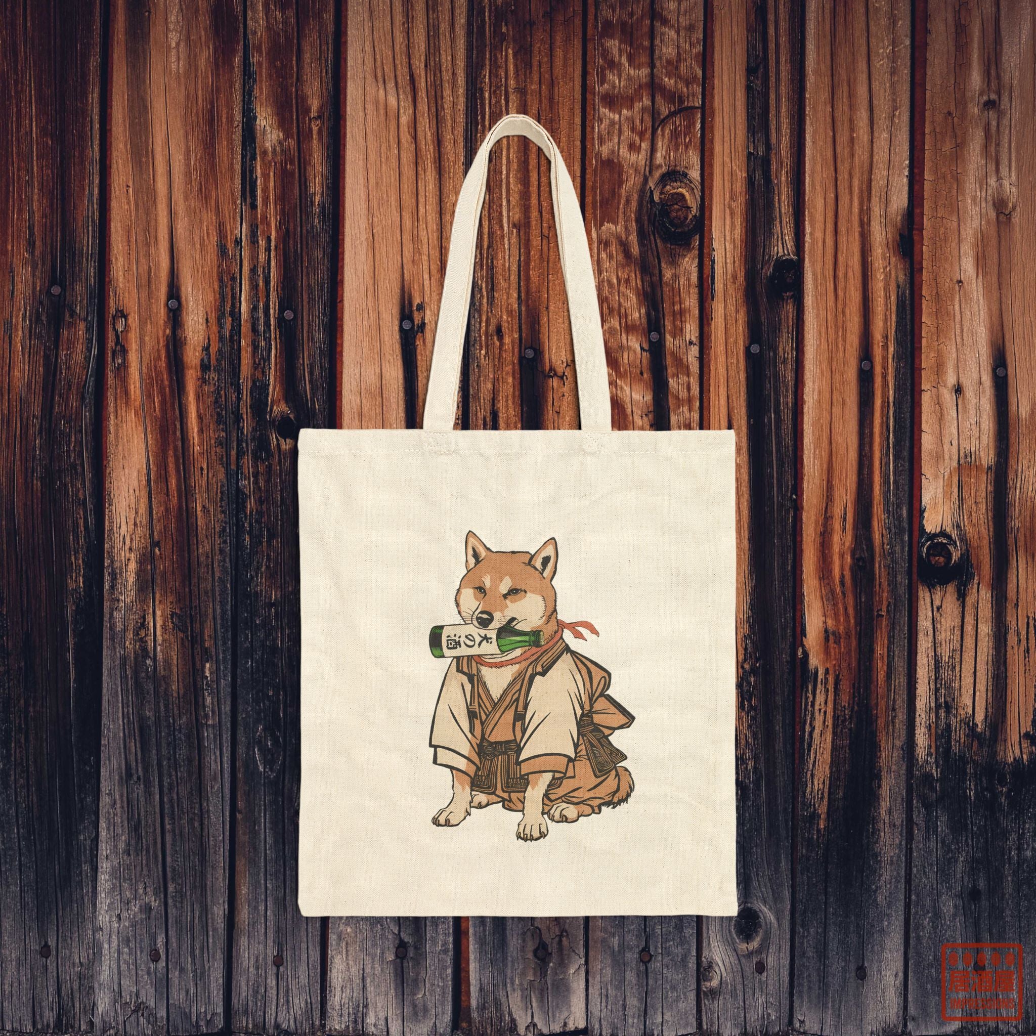 Shiba Inu Sake Tote Bag