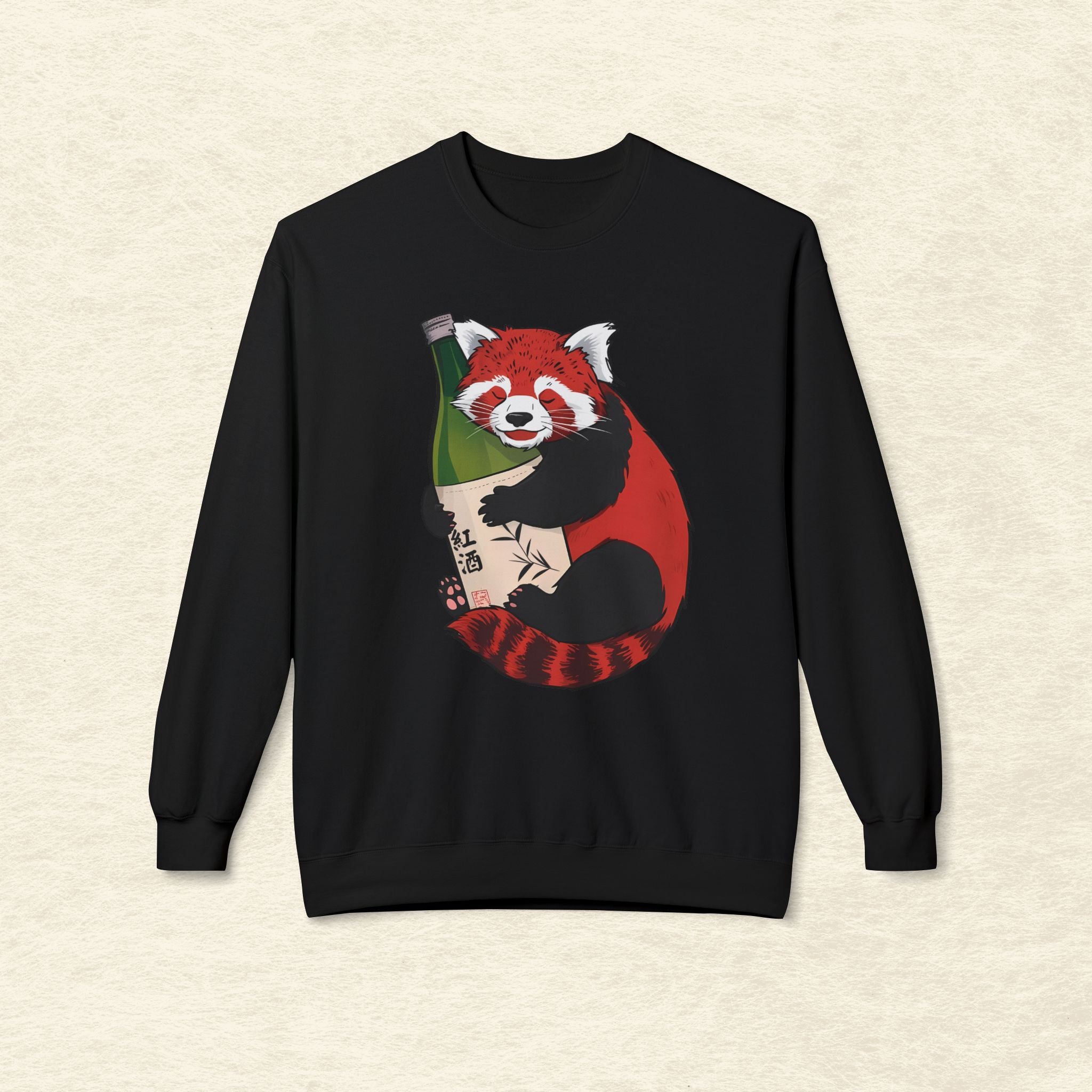 Sake Loving Red Panda Sweatshirt