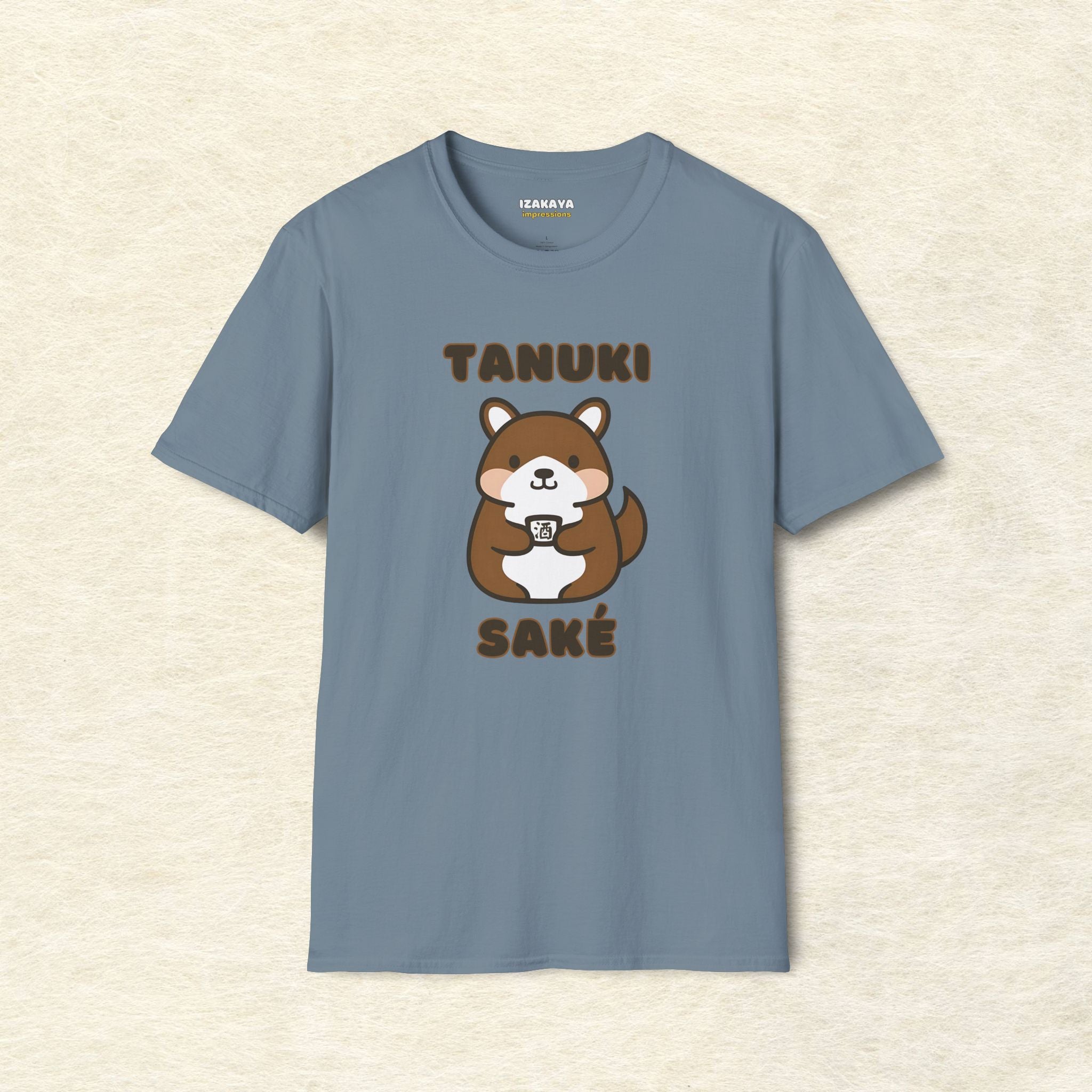 Tanuki Loves Sake T-Shirt