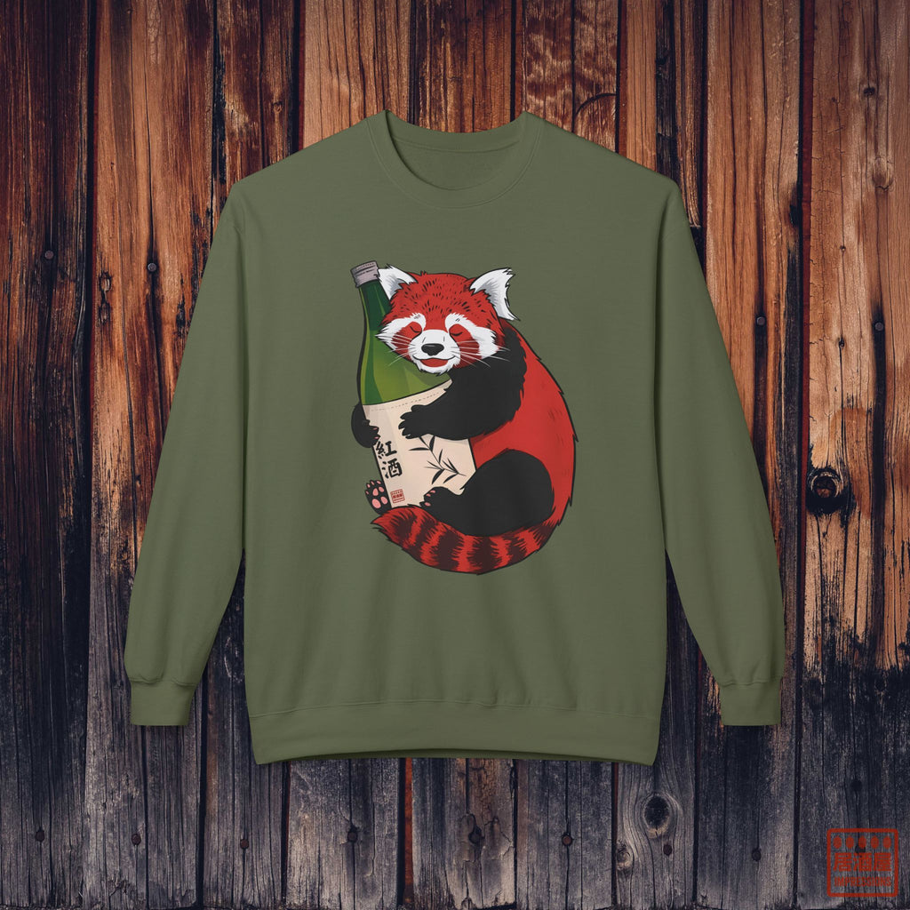 Sake Loving Red Panda Sweatshirt