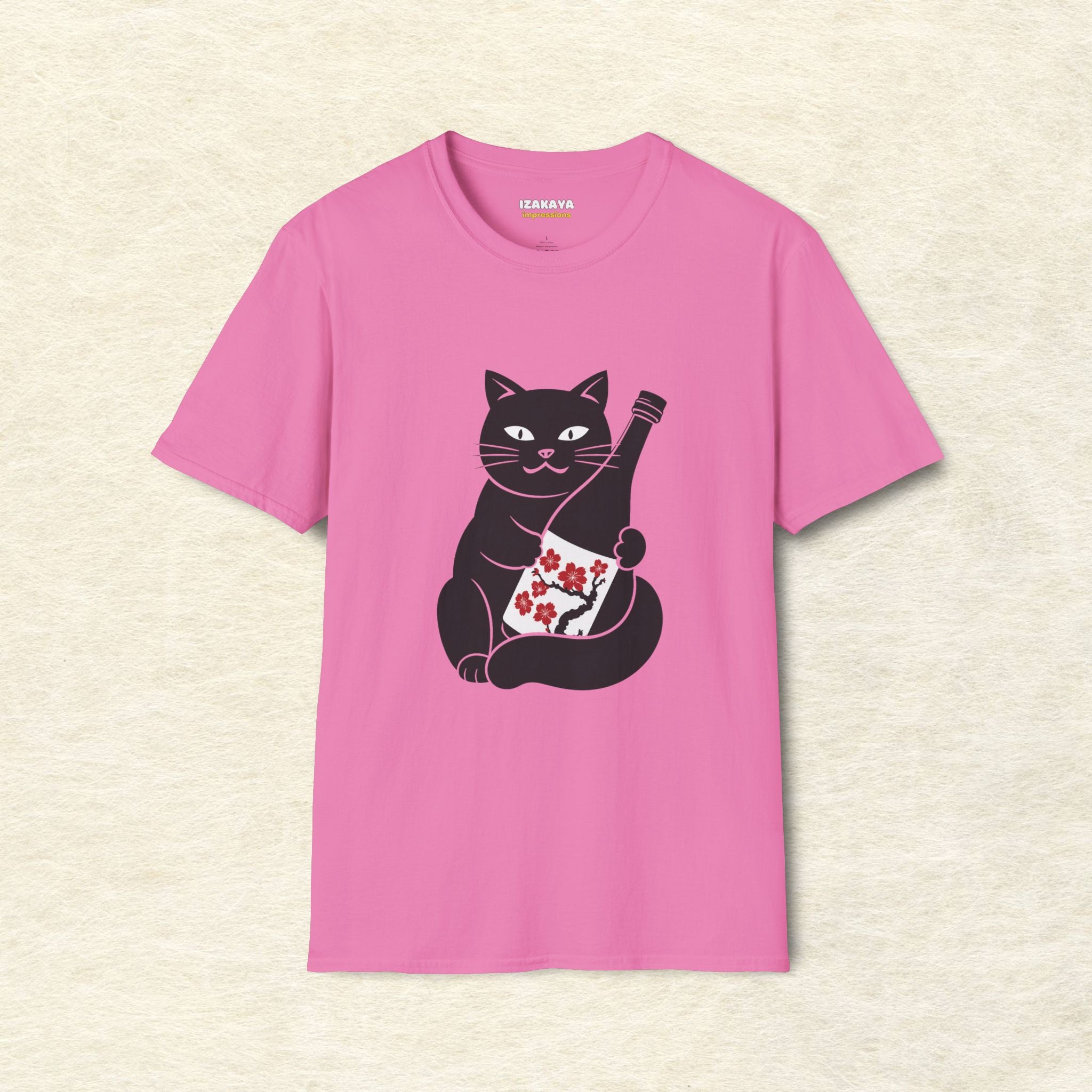 Sakura Sake Cat T-Shirt