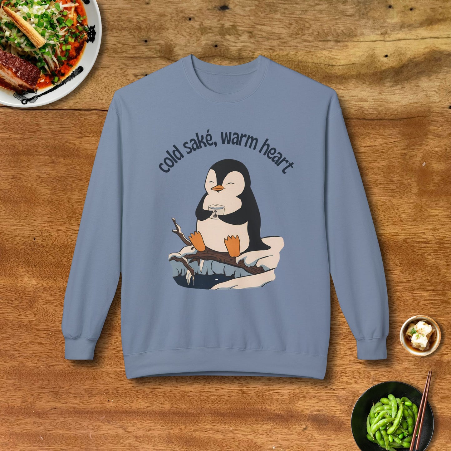 Cold Sake Penguin Sweatshirt