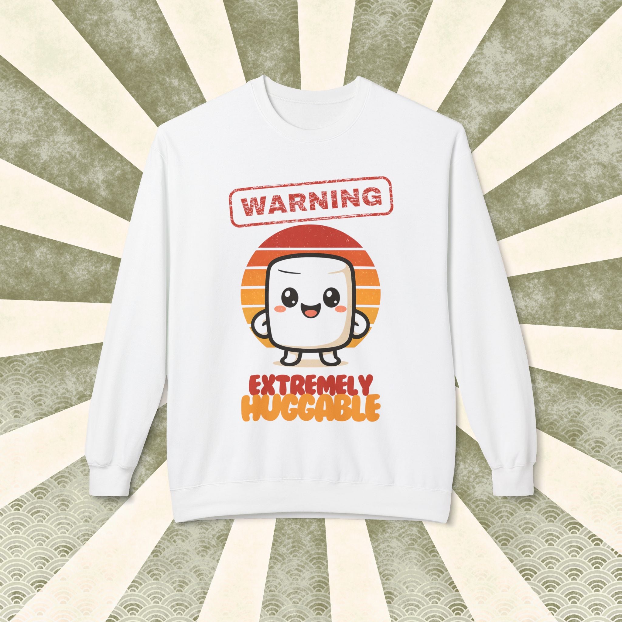Warning Extremely Huggable Crewneck Sweatshirt